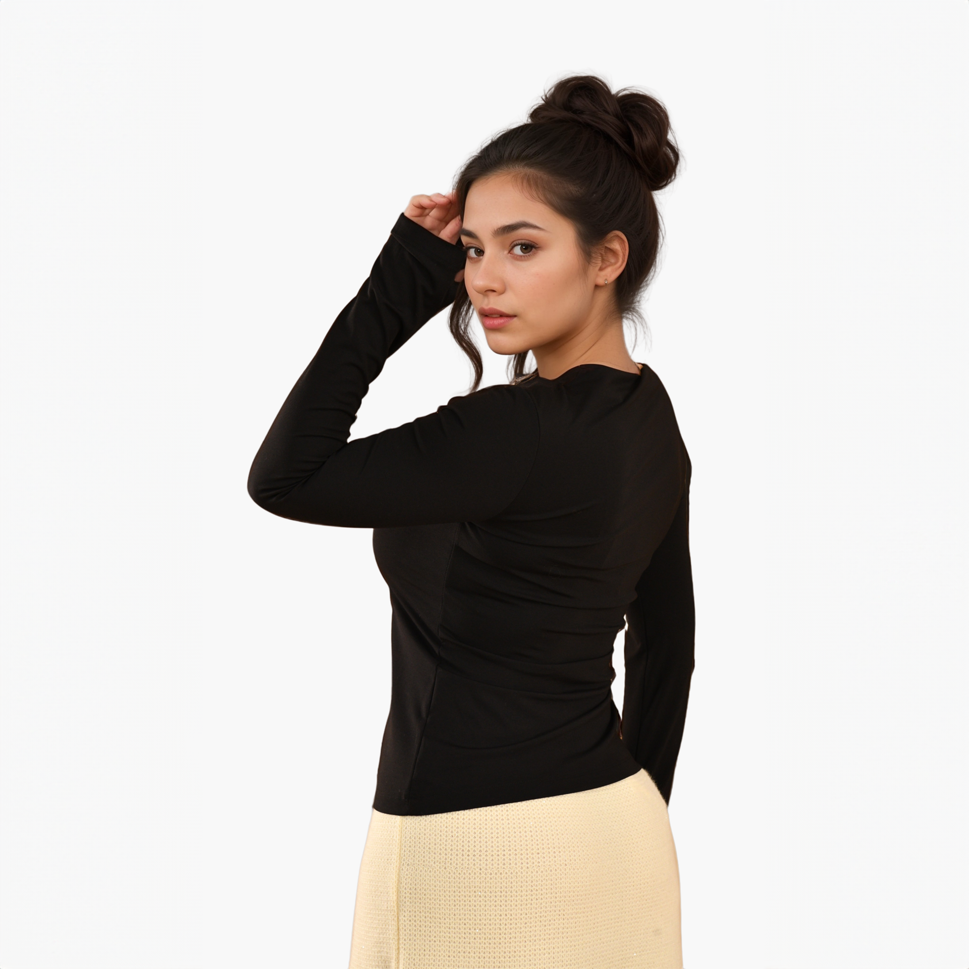 Black Long Sleeve Top By WECRE8