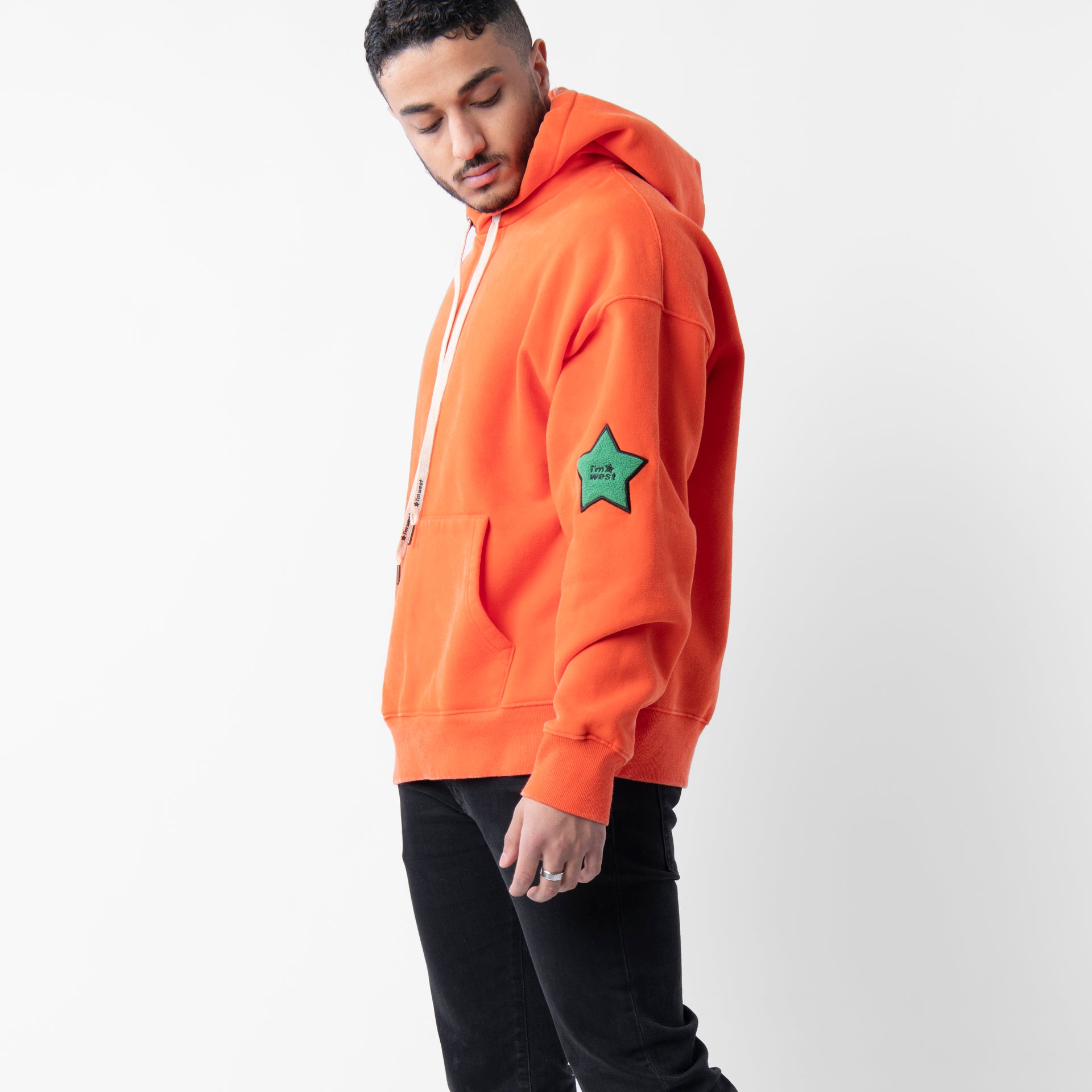 Orange Classic Hoodie From I'm West