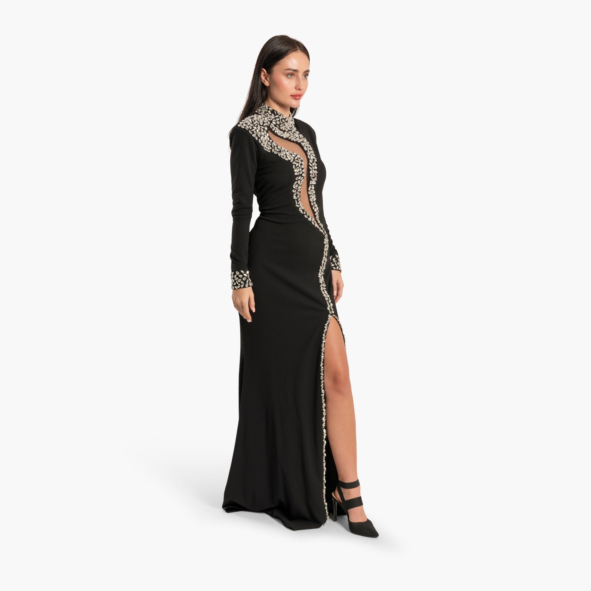 Women Sparkling Black Dress by WECRE8