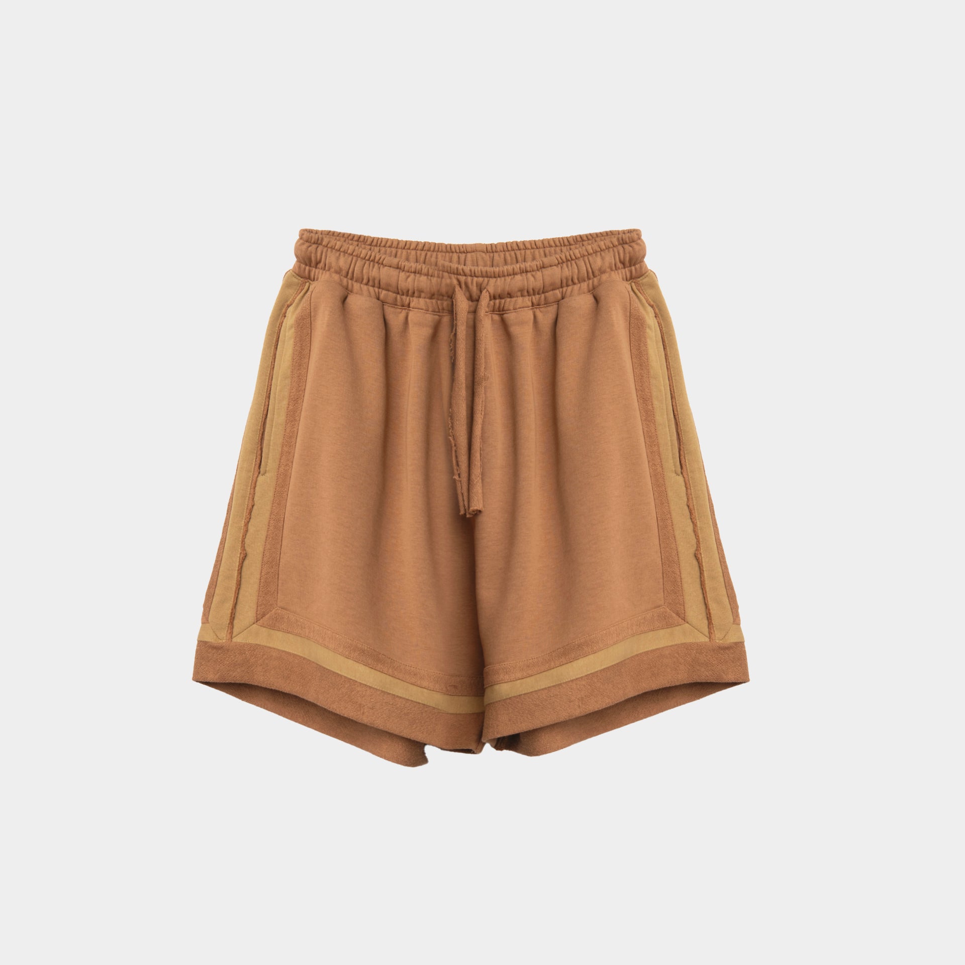 Brown Shorts With Stripes By S32