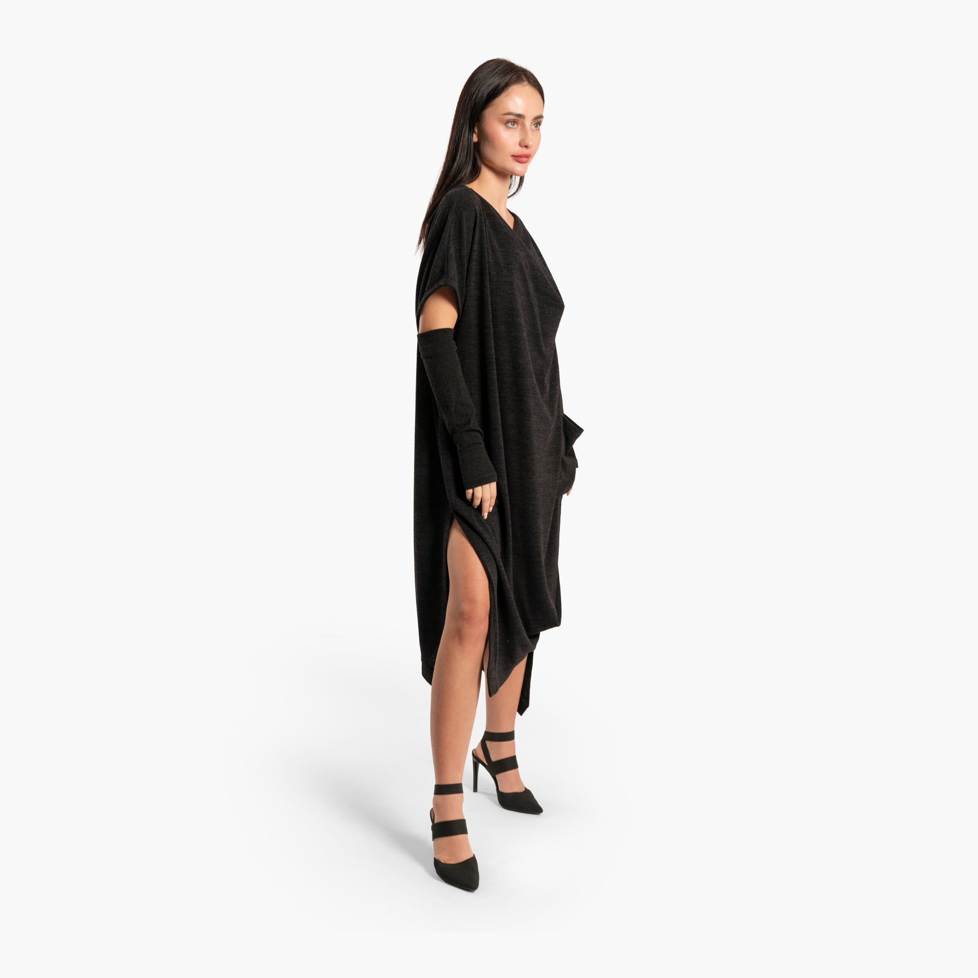 Women Matt Black Dress by WECRE8