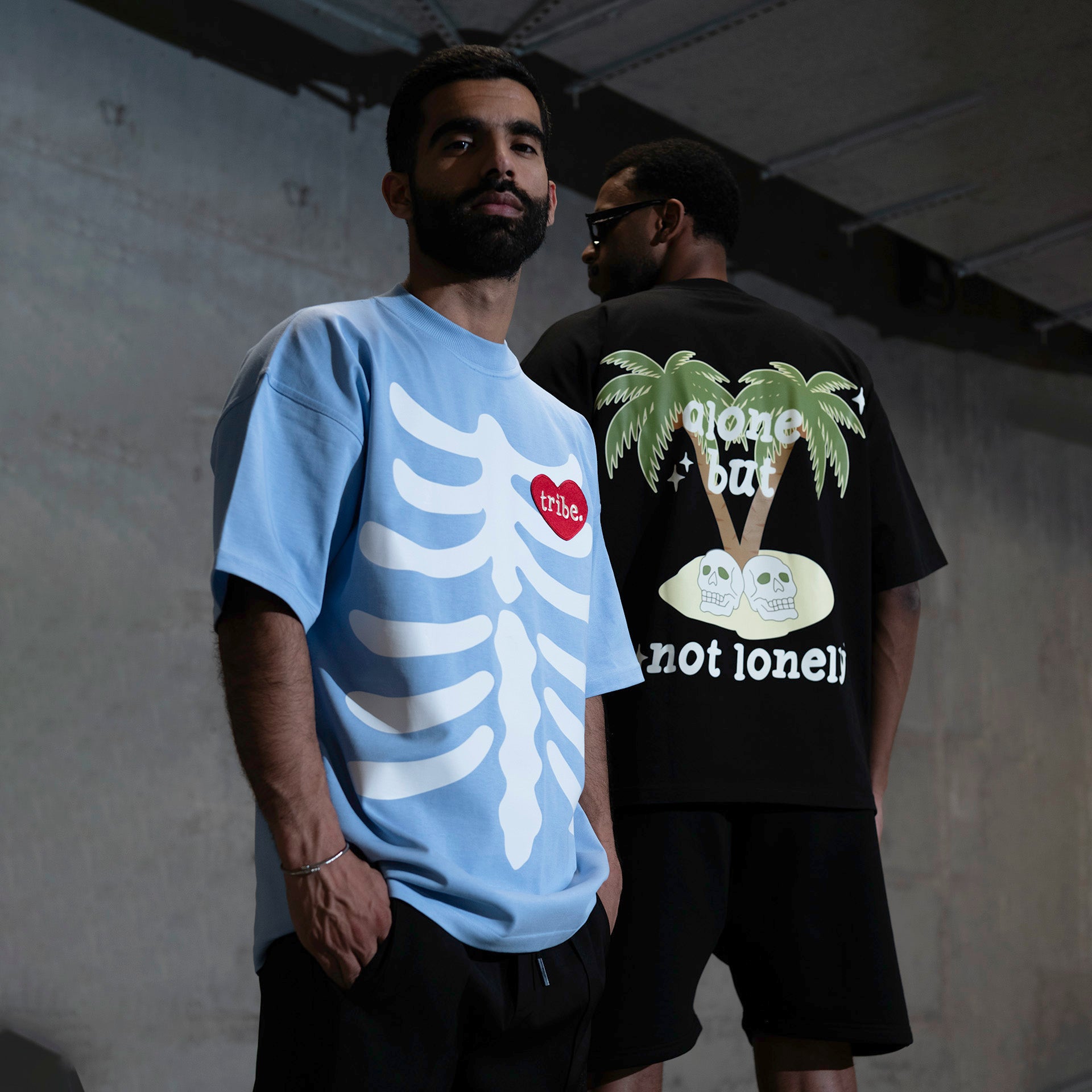 Blue "Heart" T-shirt From Tribe