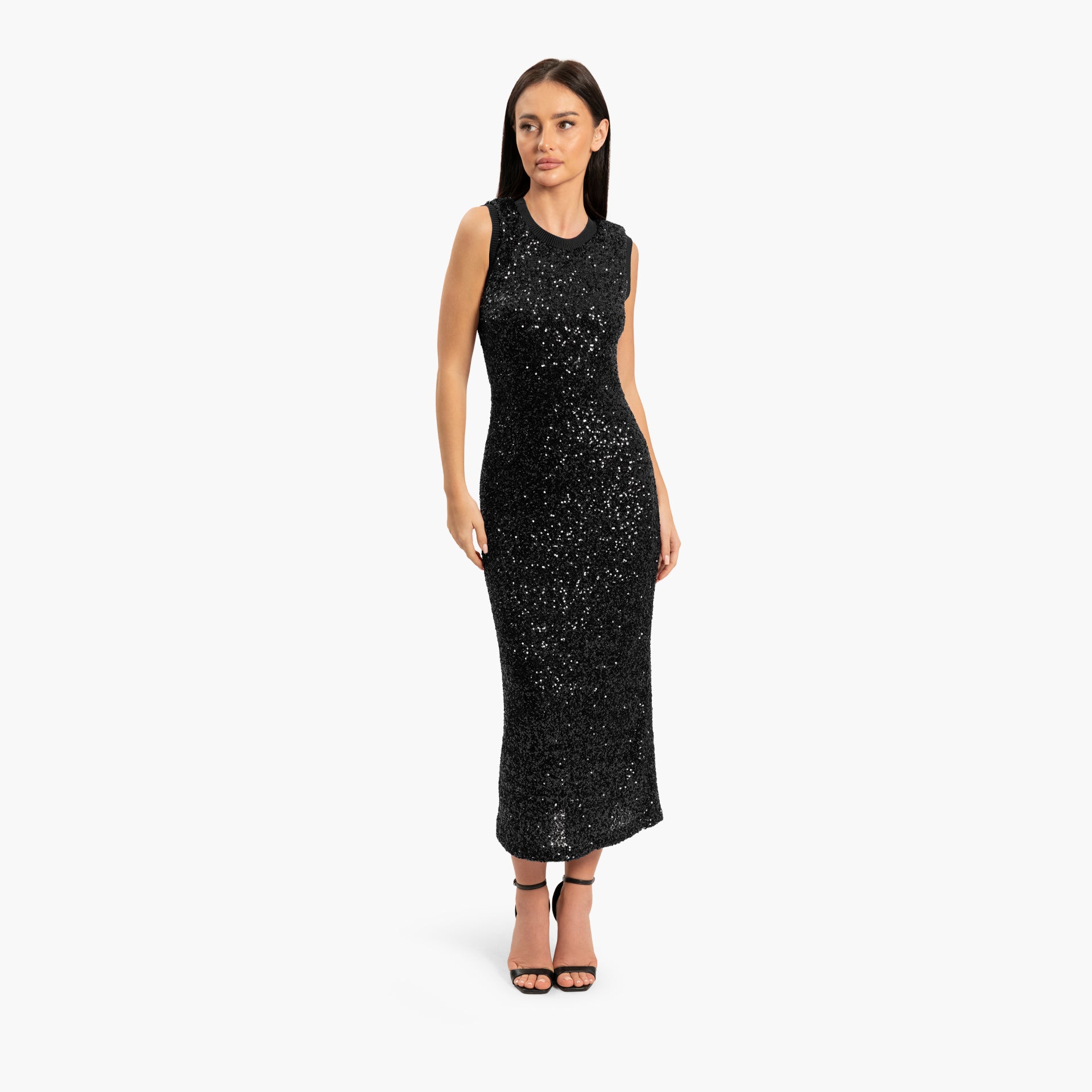 Women Black Sequins Dress By WECRE8