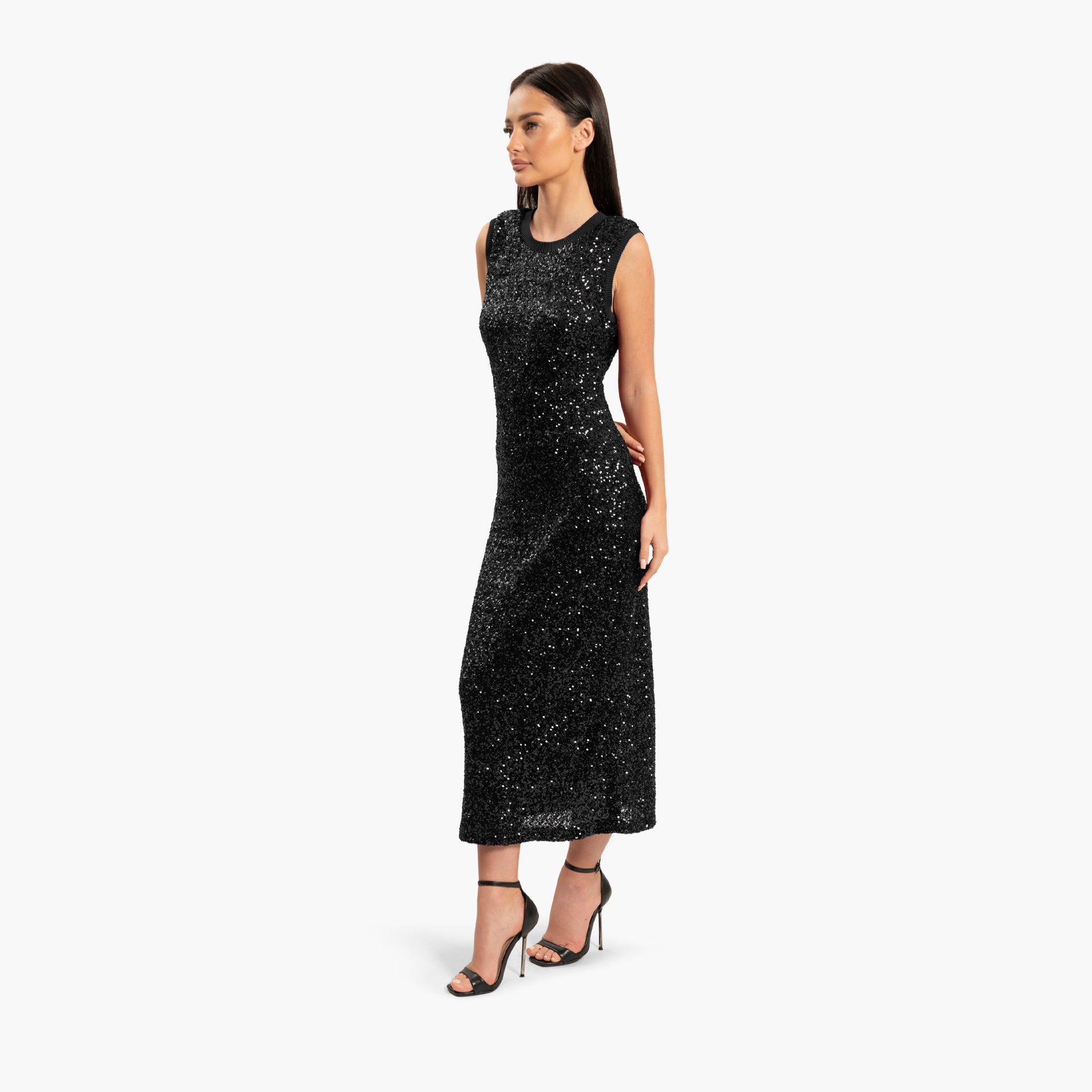 Women Black Sequins Dress By WECRE8