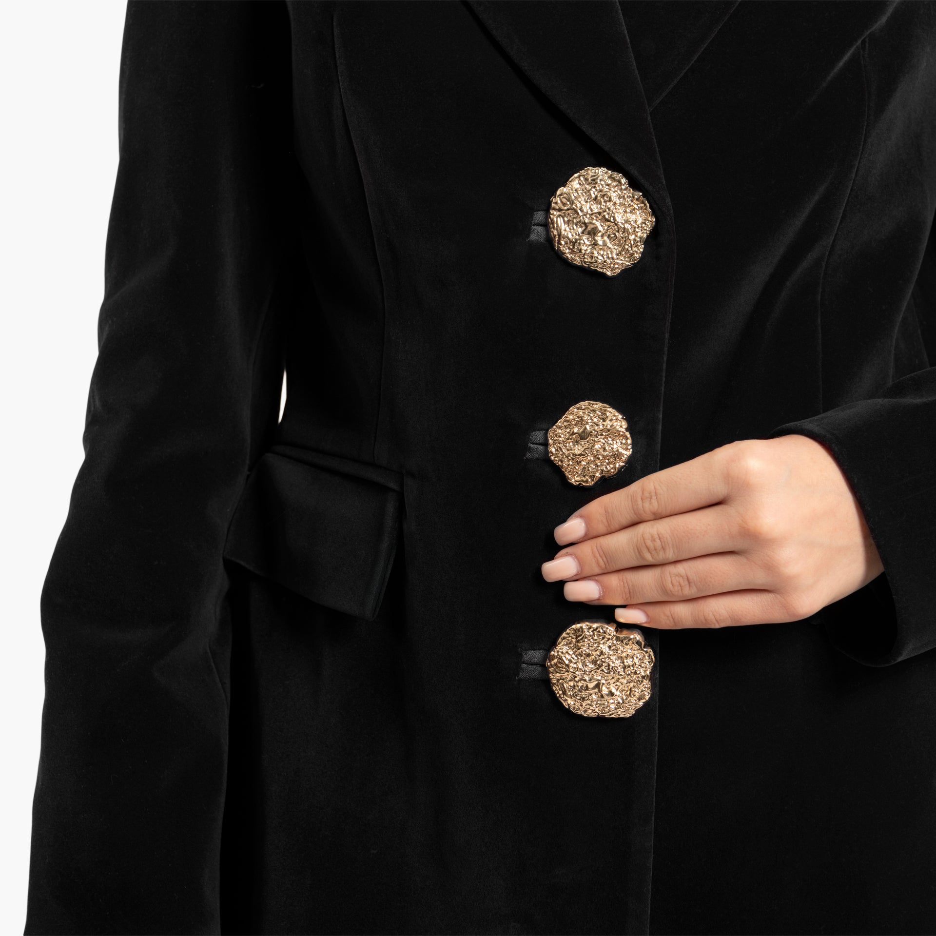 Women's Black Velvet Blazer By WECRE8