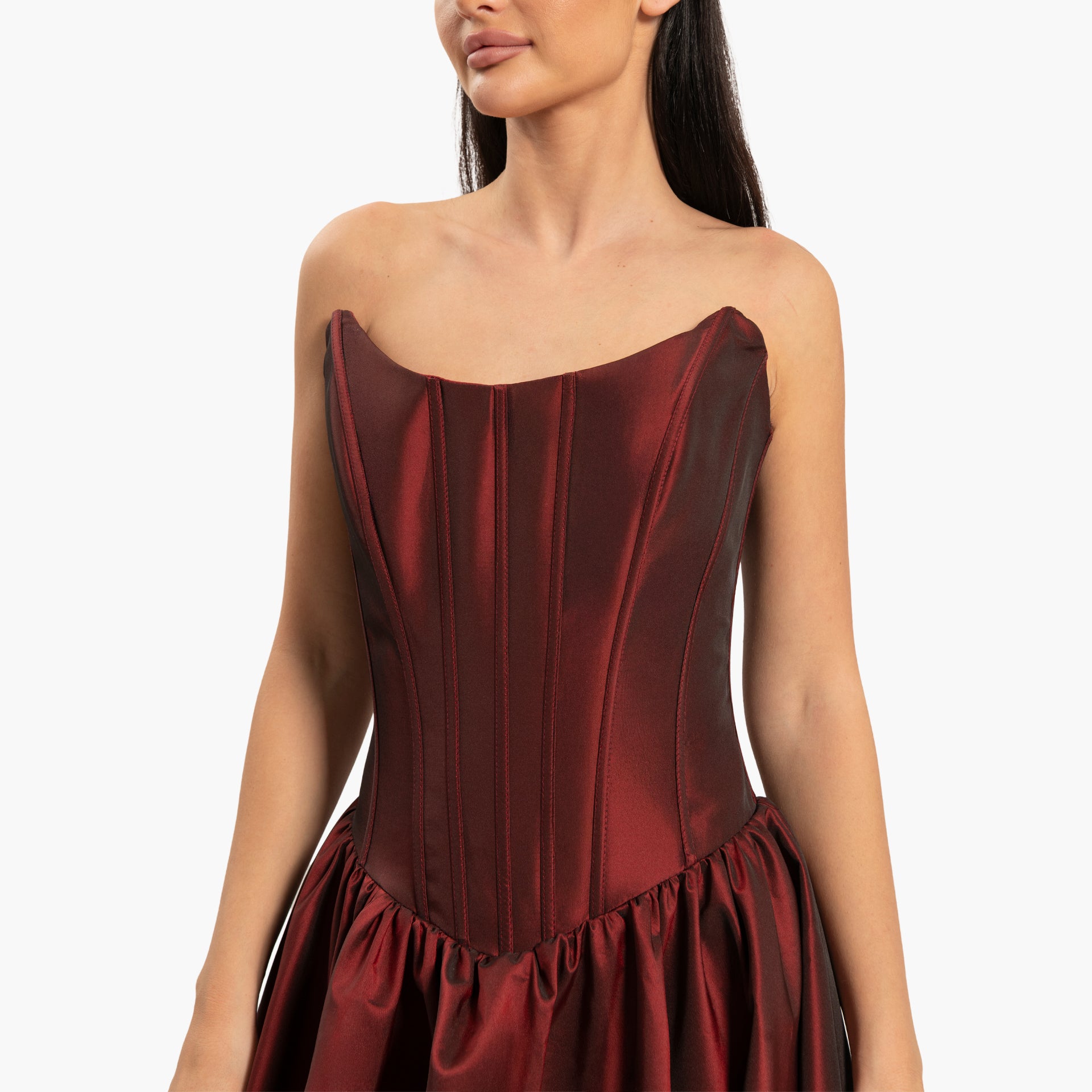 Women's Maroon Dress By WECRE8