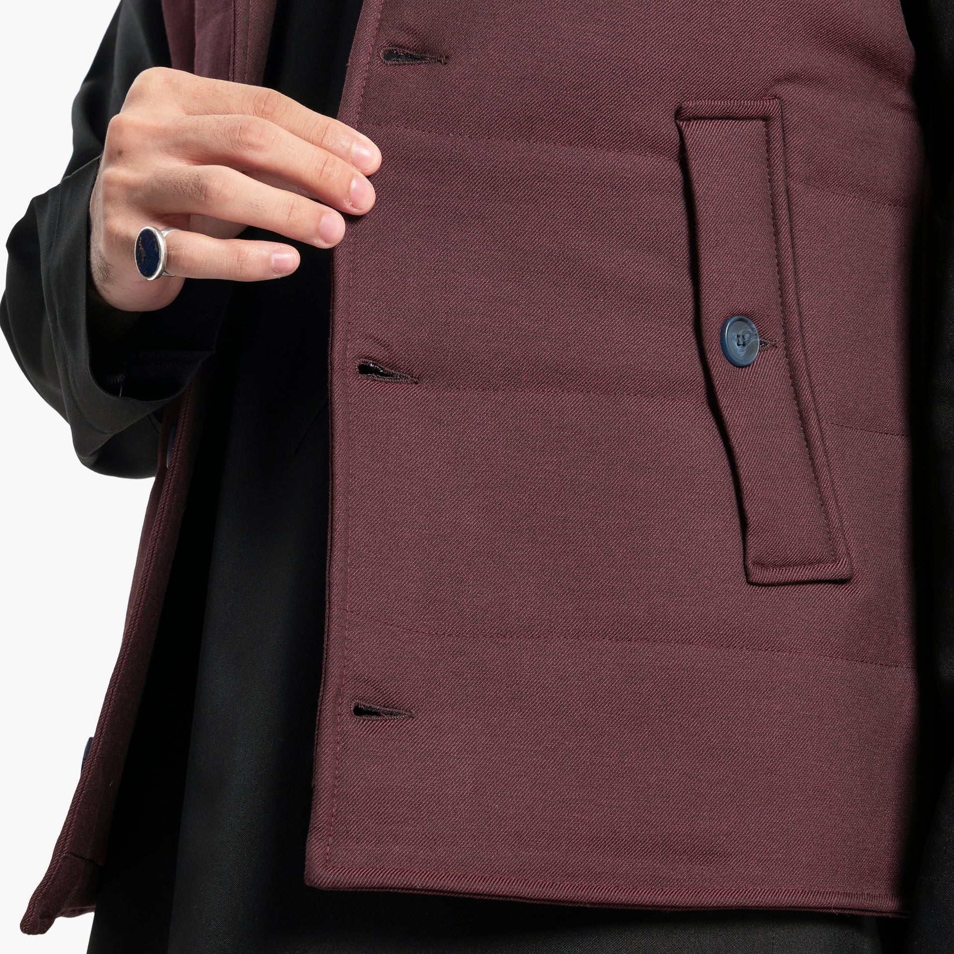 Men Maroon Vest by WECRE8