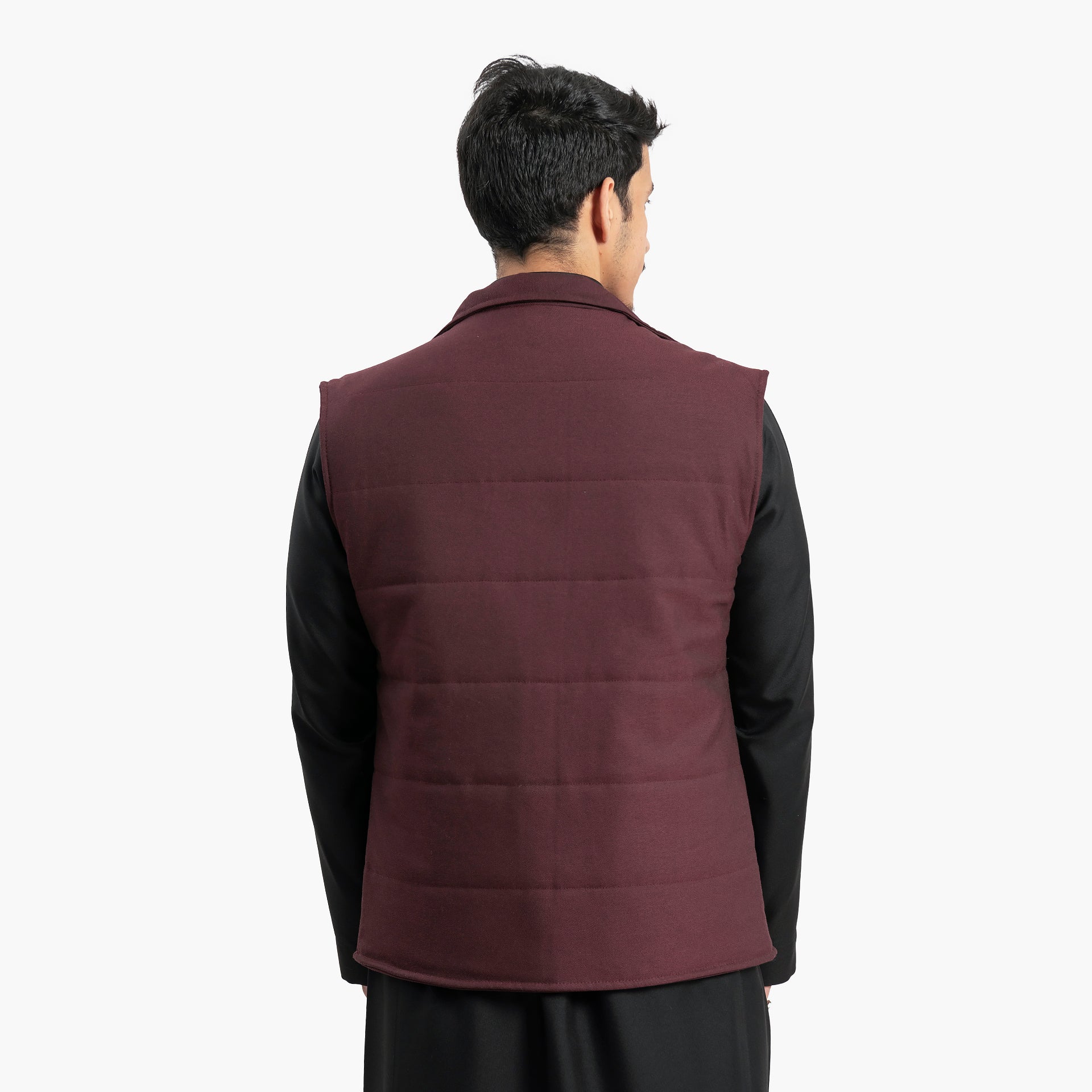 Men Maroon Vest by WECRE8