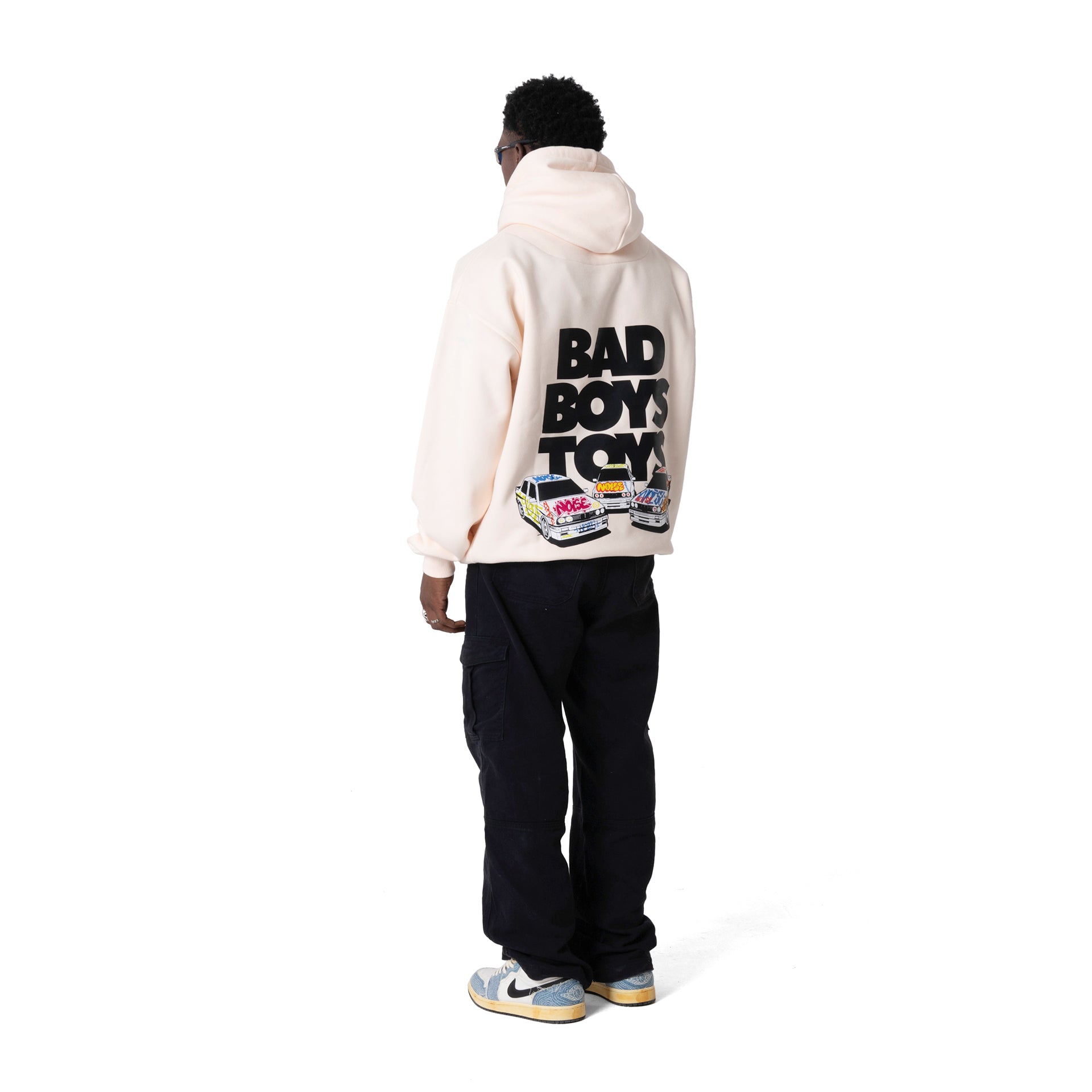 Unisex Peach "Big Boys Toys" Hoodie By Dystopia