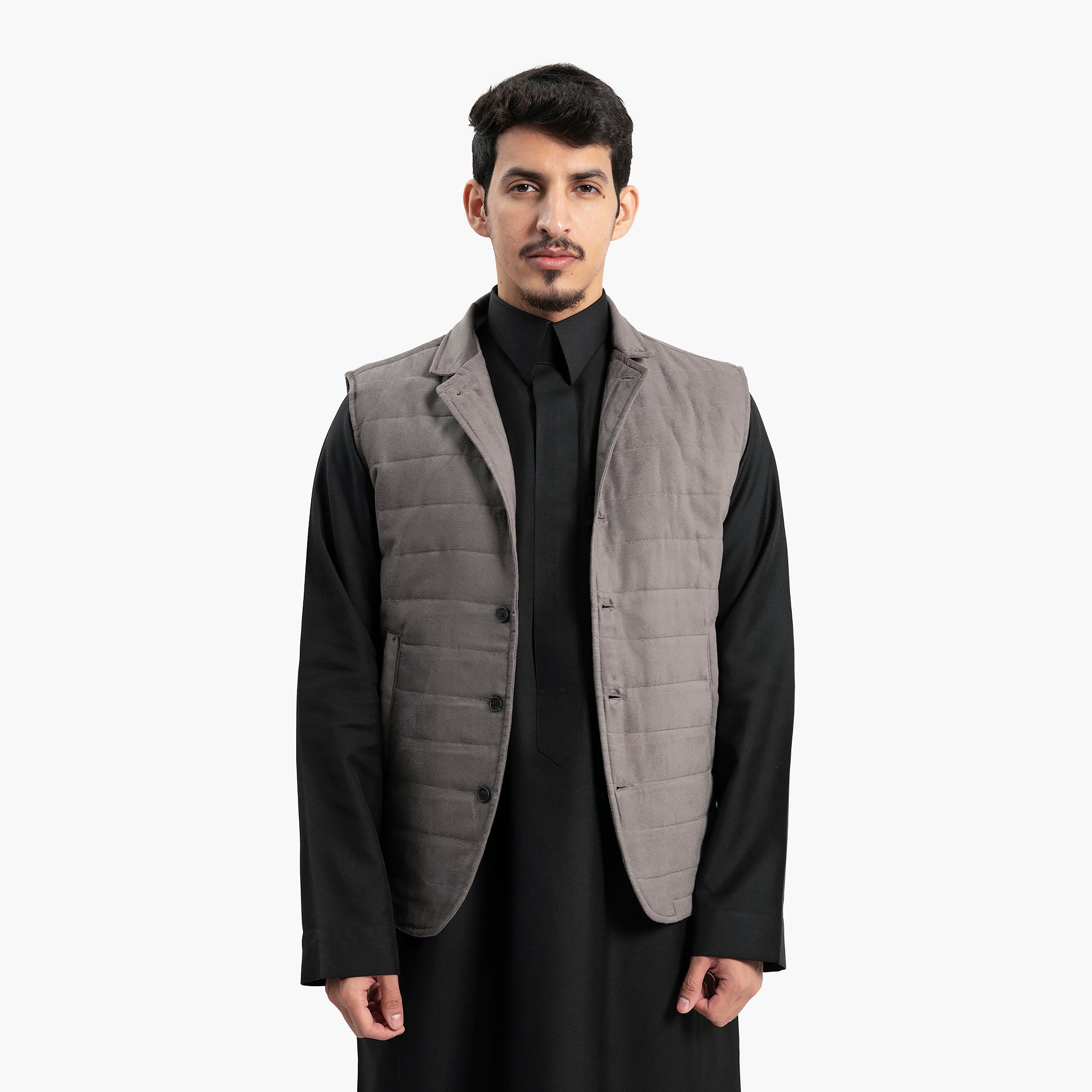 Men Gray Vest by WECRE8