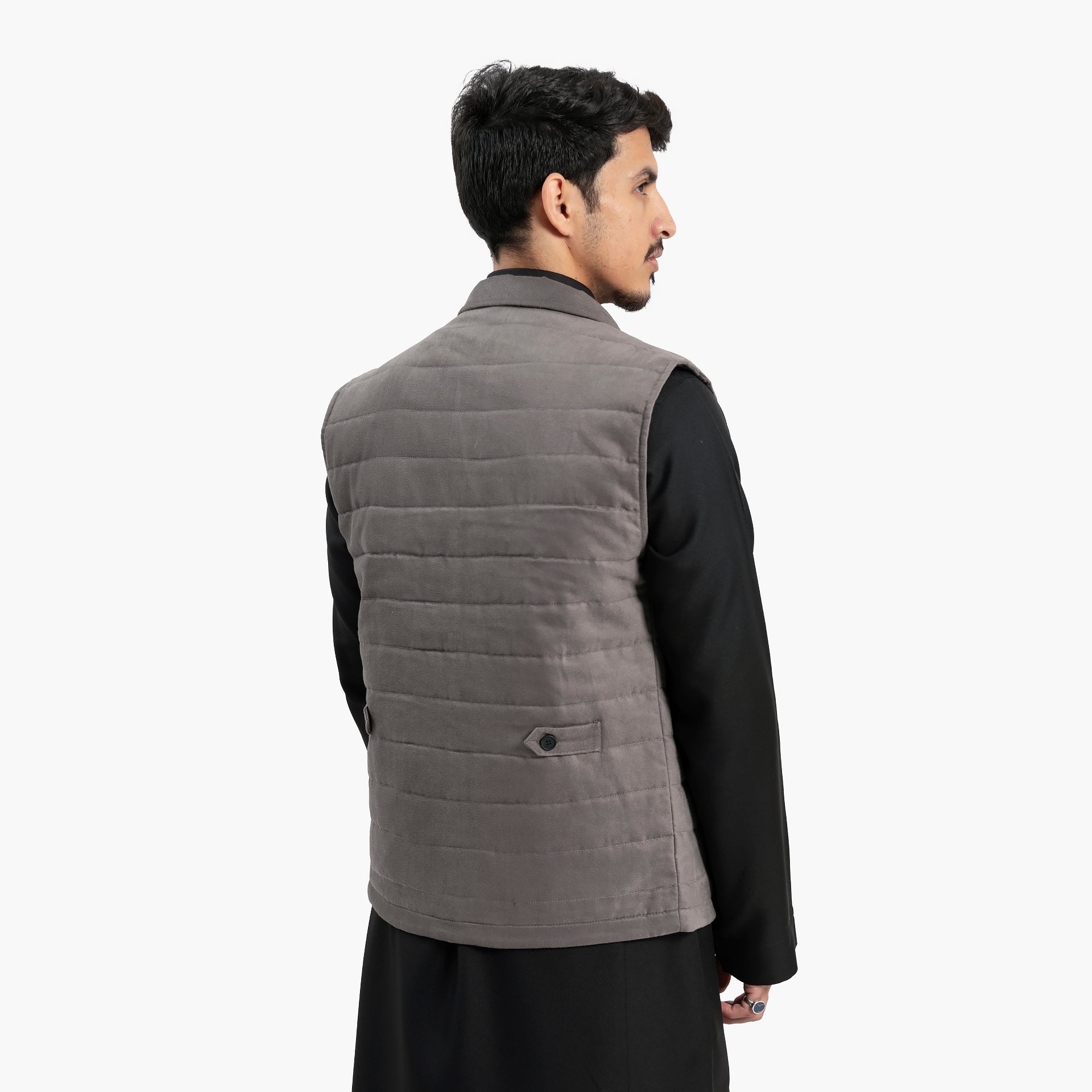 Men Gray Vest by WECRE8