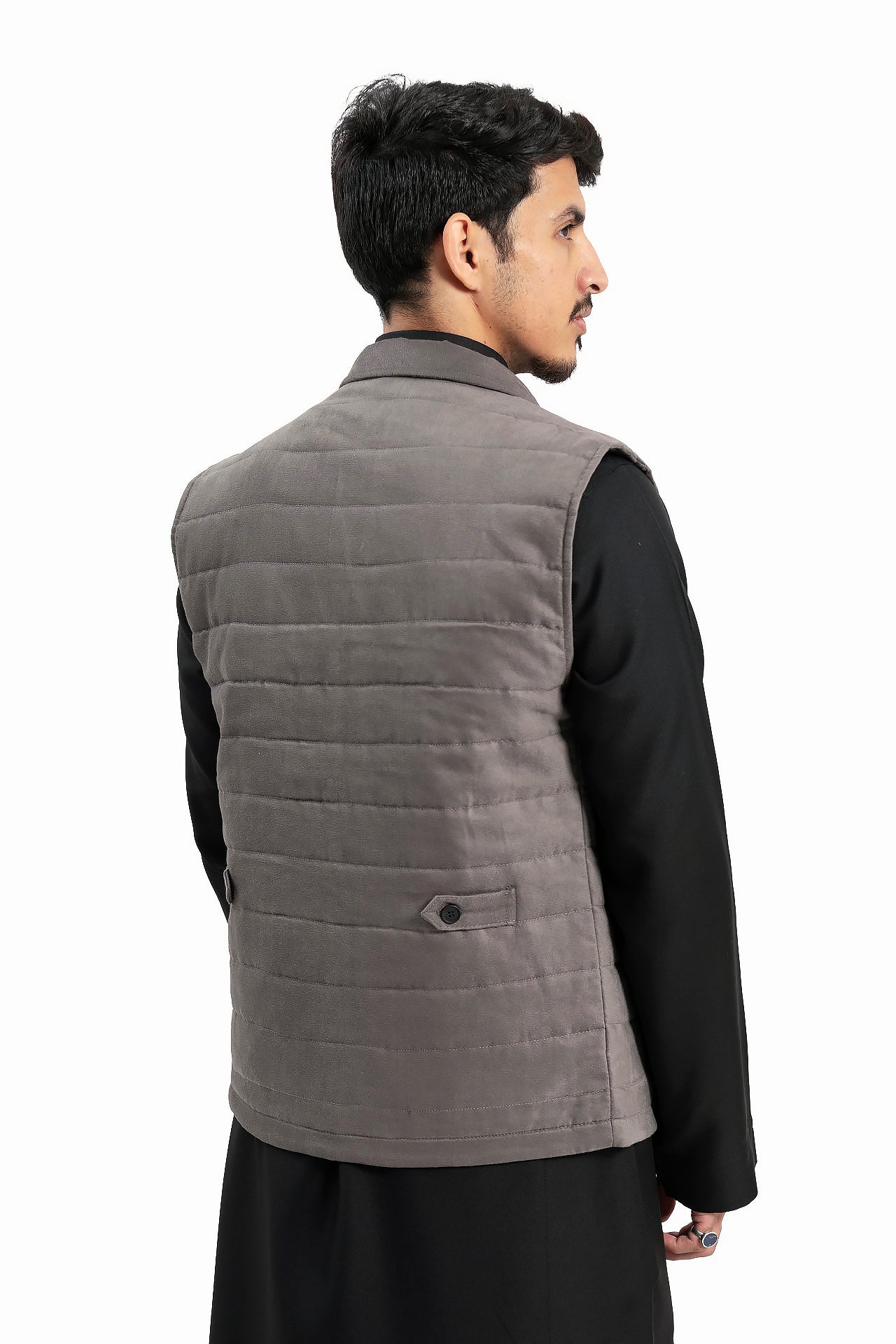 Men Gray Vest by WECRE8