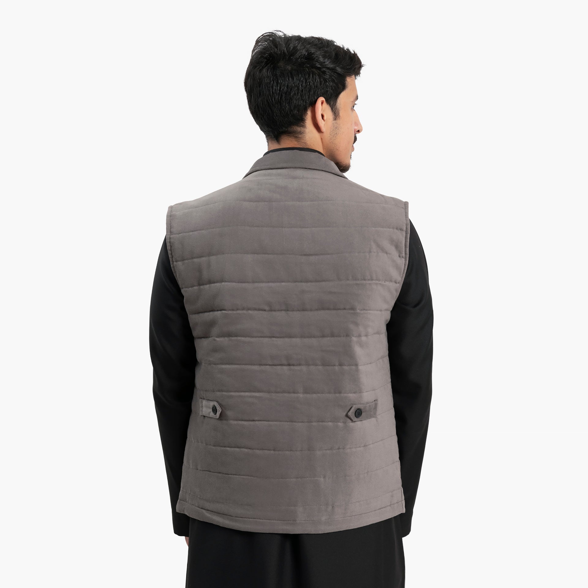 Men Gray Vest by WECRE8