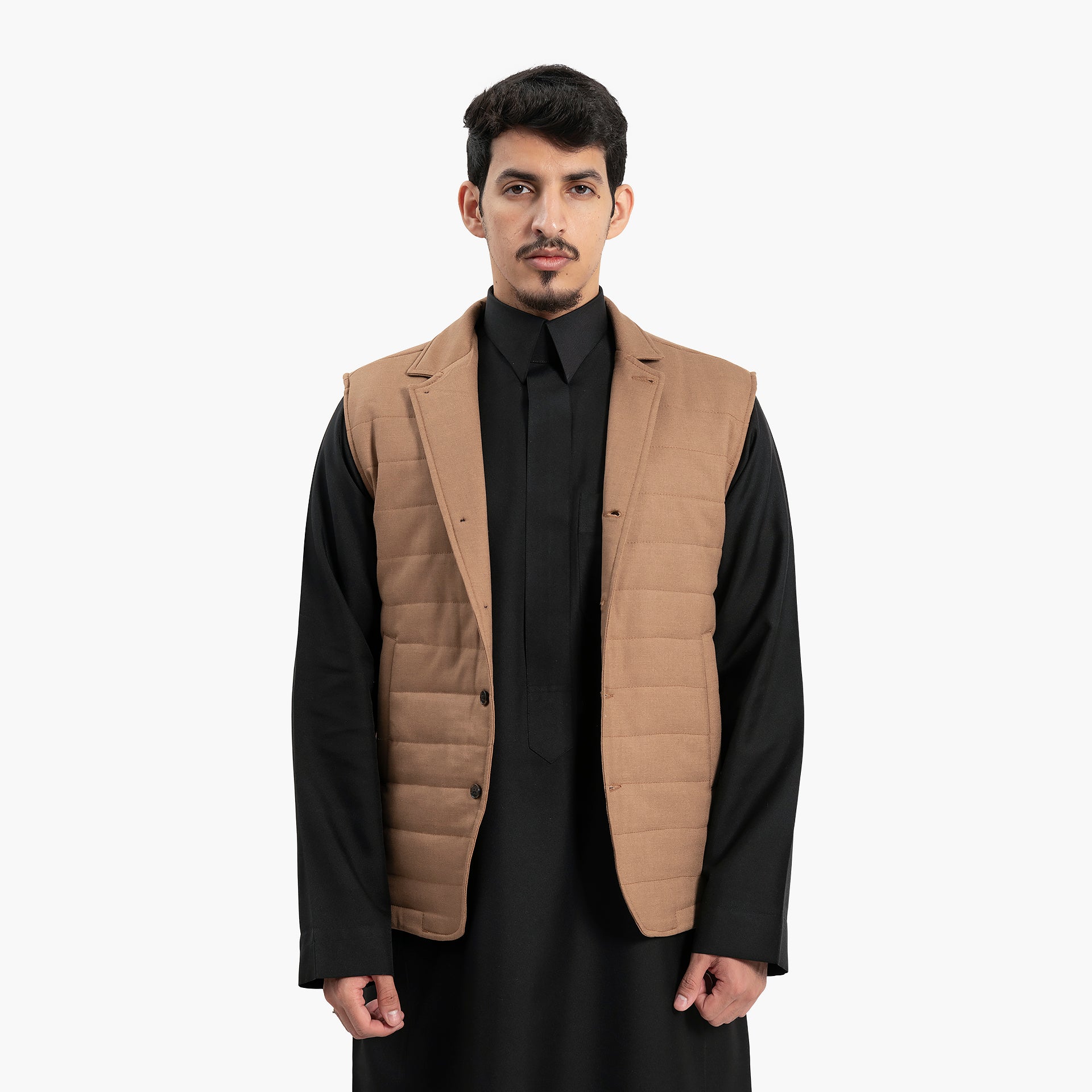 Men Camel Vest by WECRE8