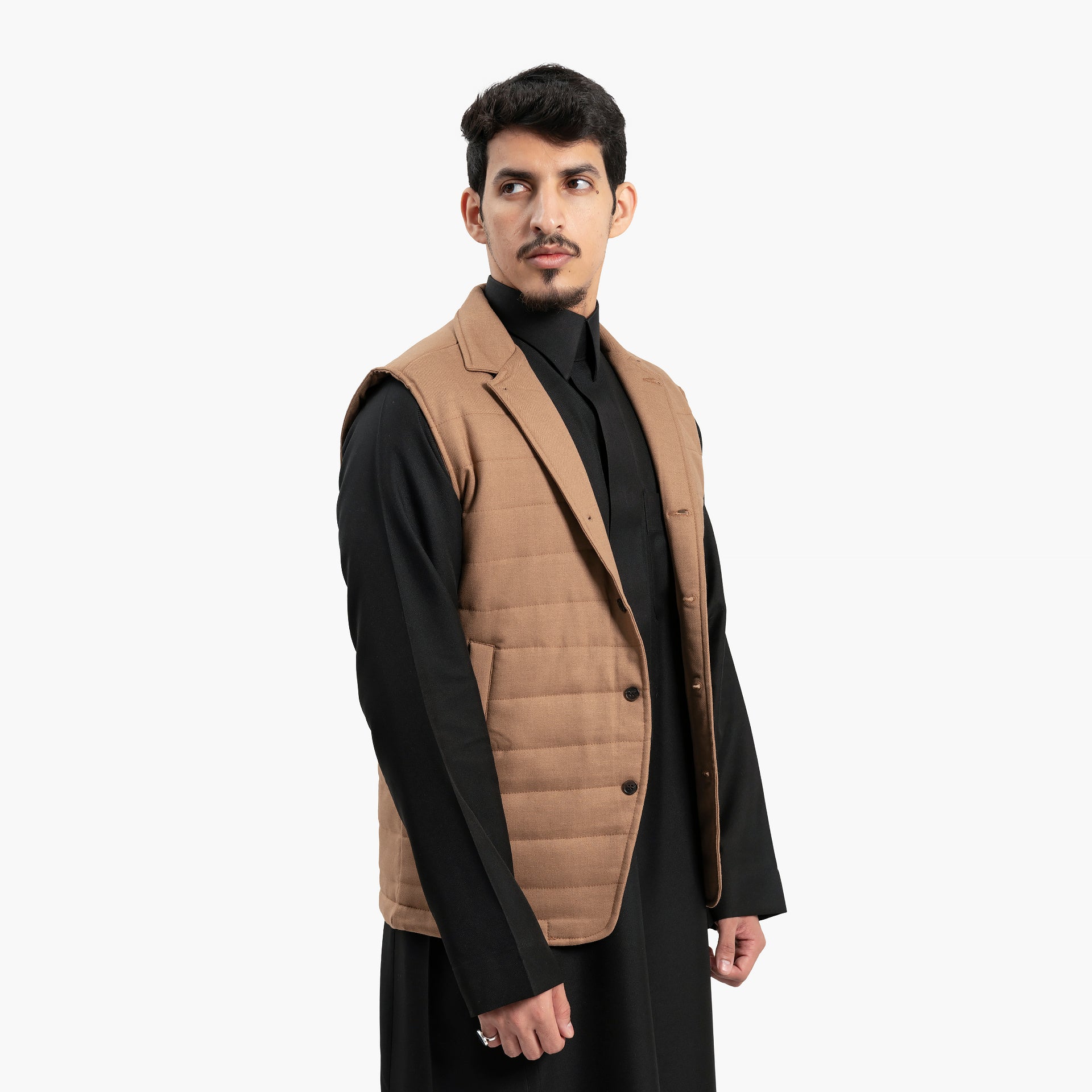 Men Camel Vest by WECRE8