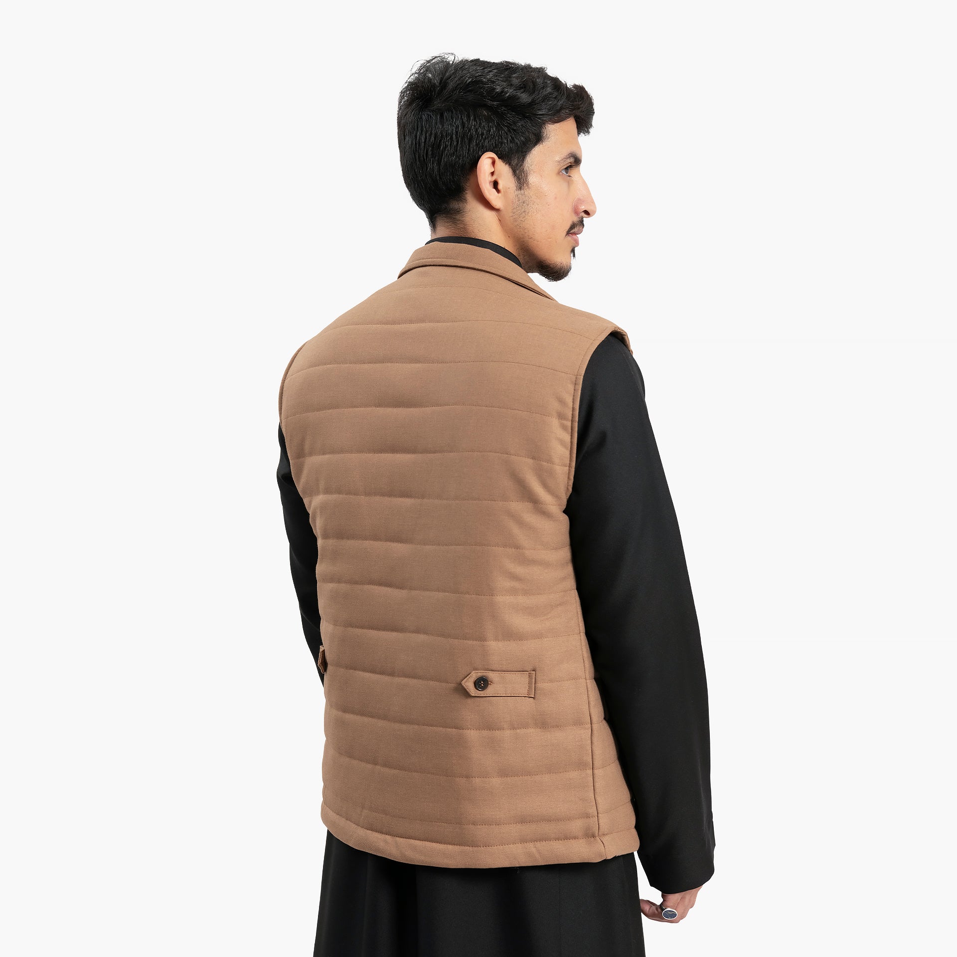 Men Camel Vest by WECRE8