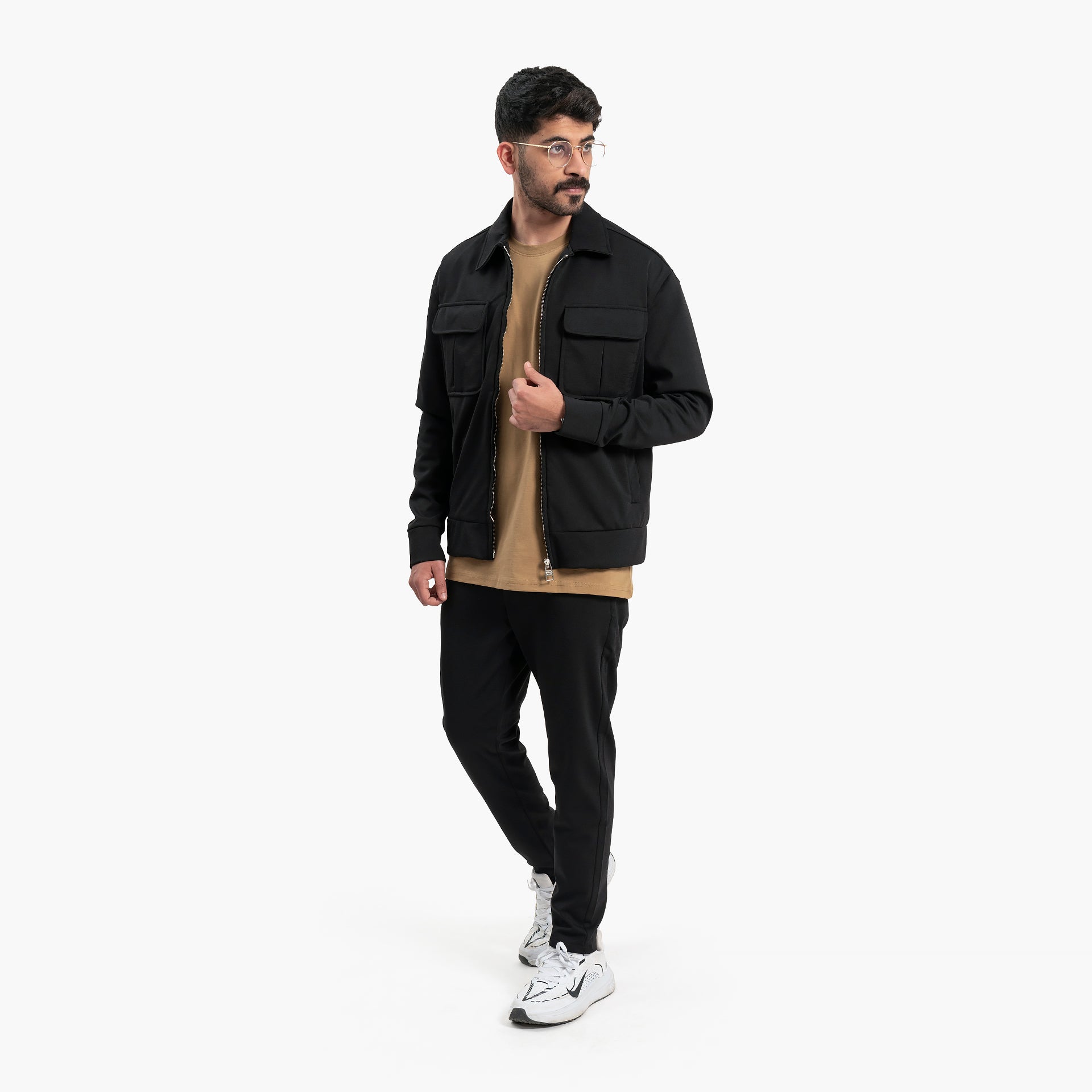 Men Black Jacket and Pants Set By WECRE8