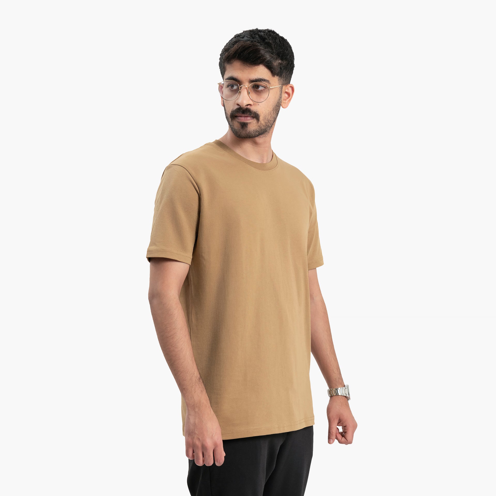 Men Camel T-Shirt by WECRE8