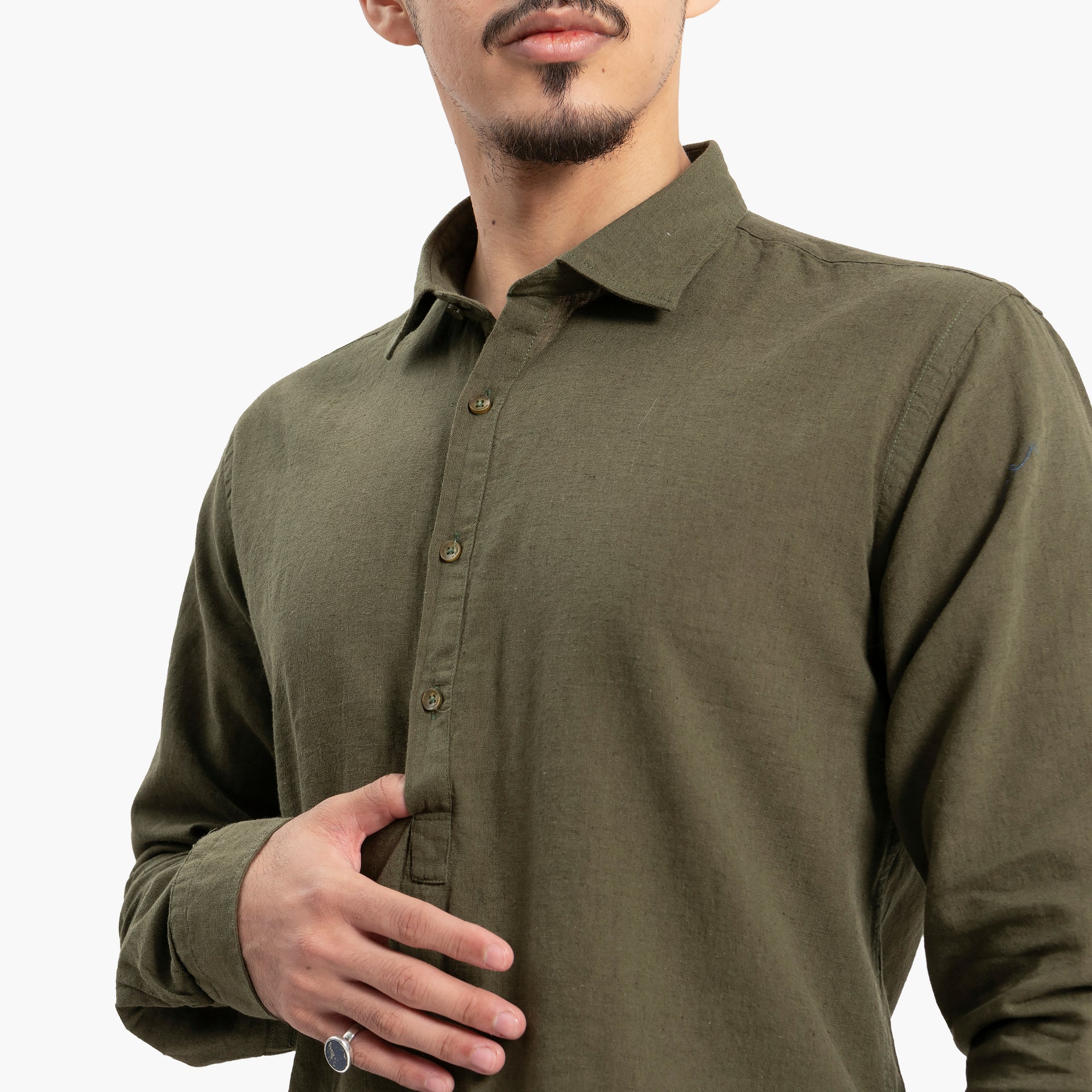 Men Olive T-Shirt by WECRE8