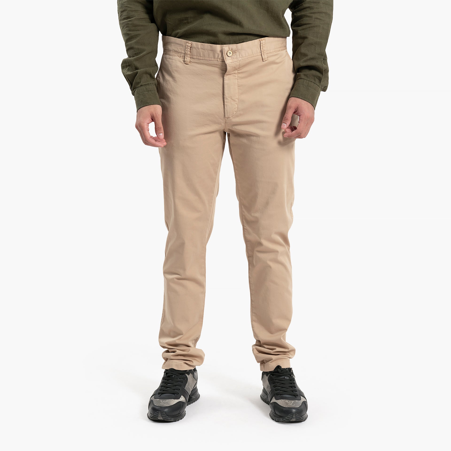 Men Camel Trousers by WECRE8