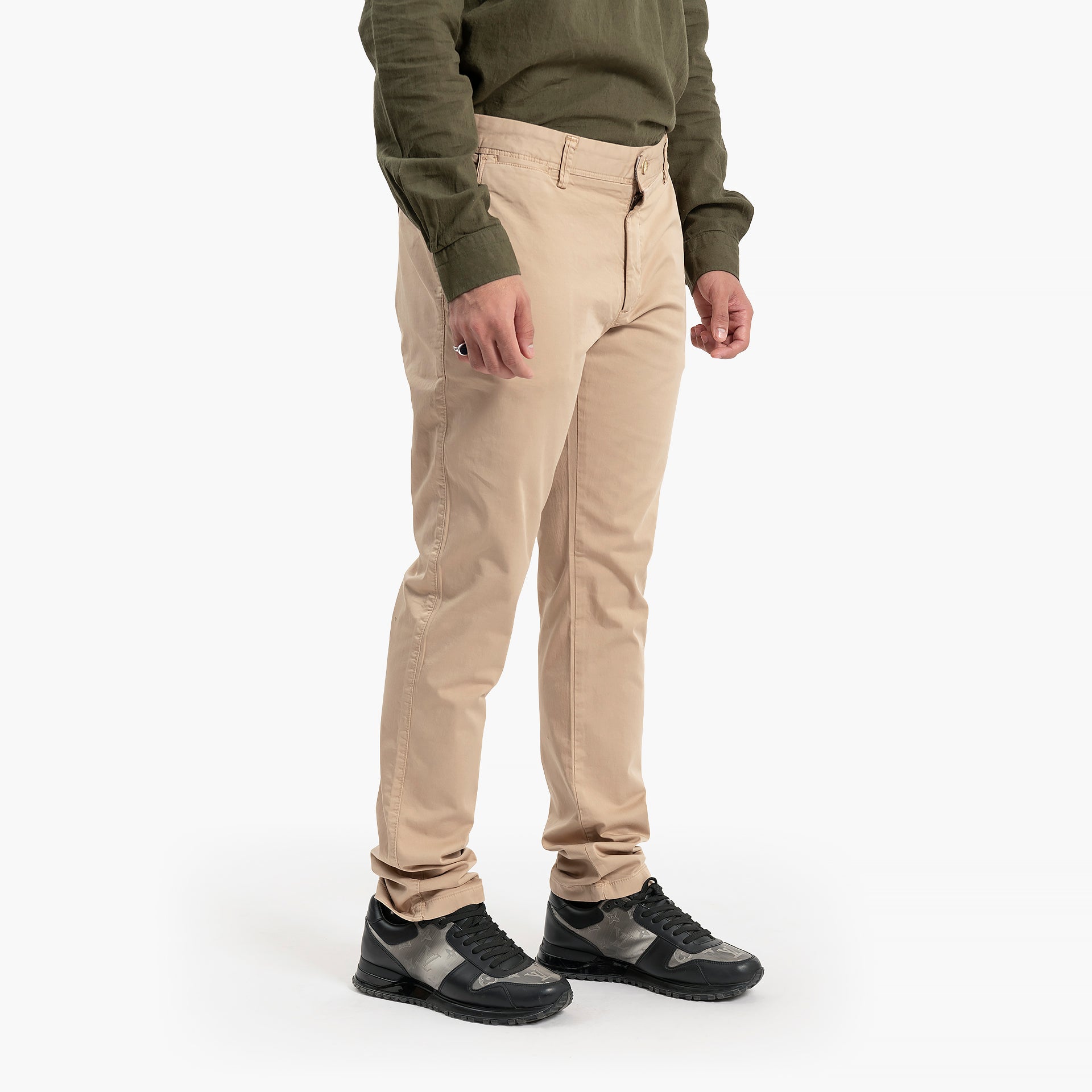 Men Camel Trousers by WECRE8