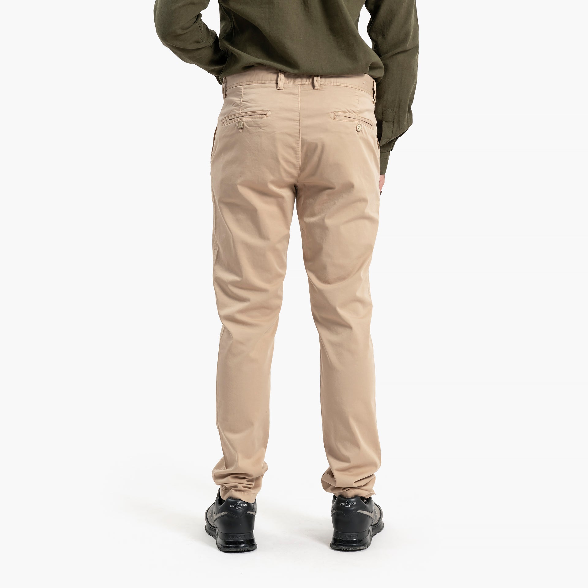 Men Camel Trousers by WECRE8