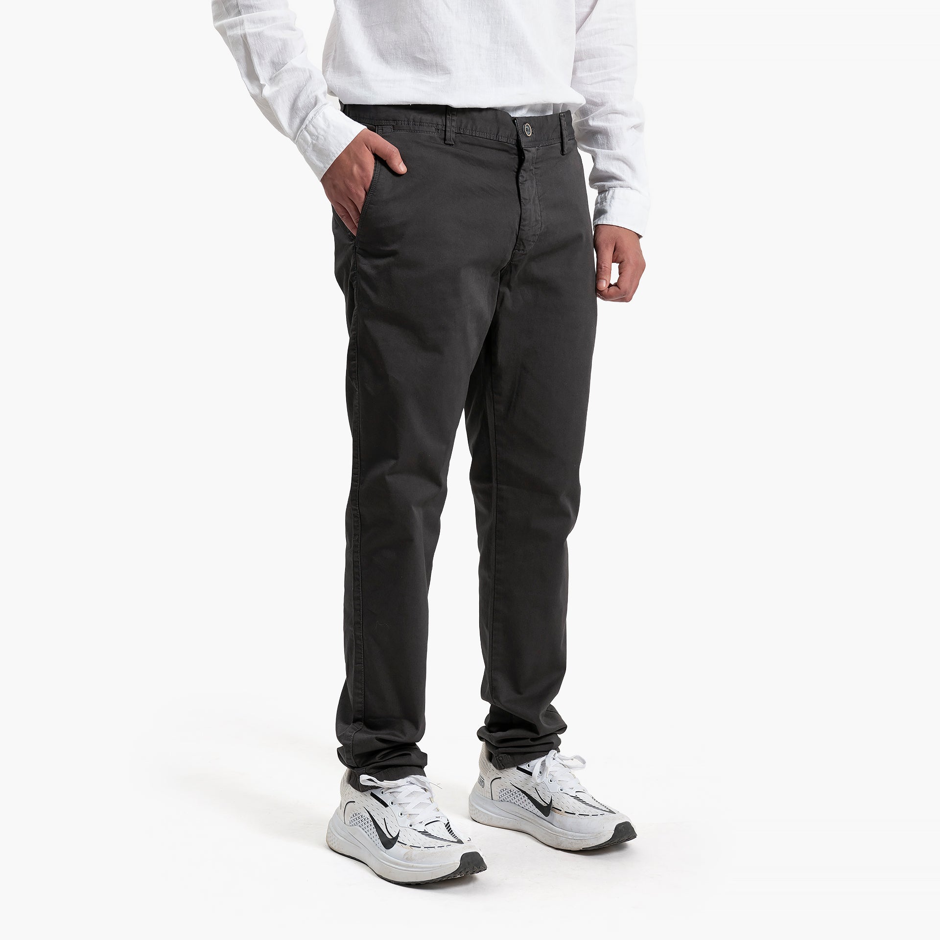 Men's Dark Gray Classic Trousers By WECRE8