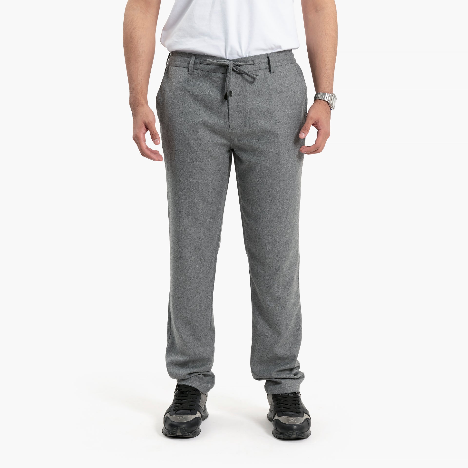 Men Gray Trousers by WECRE8