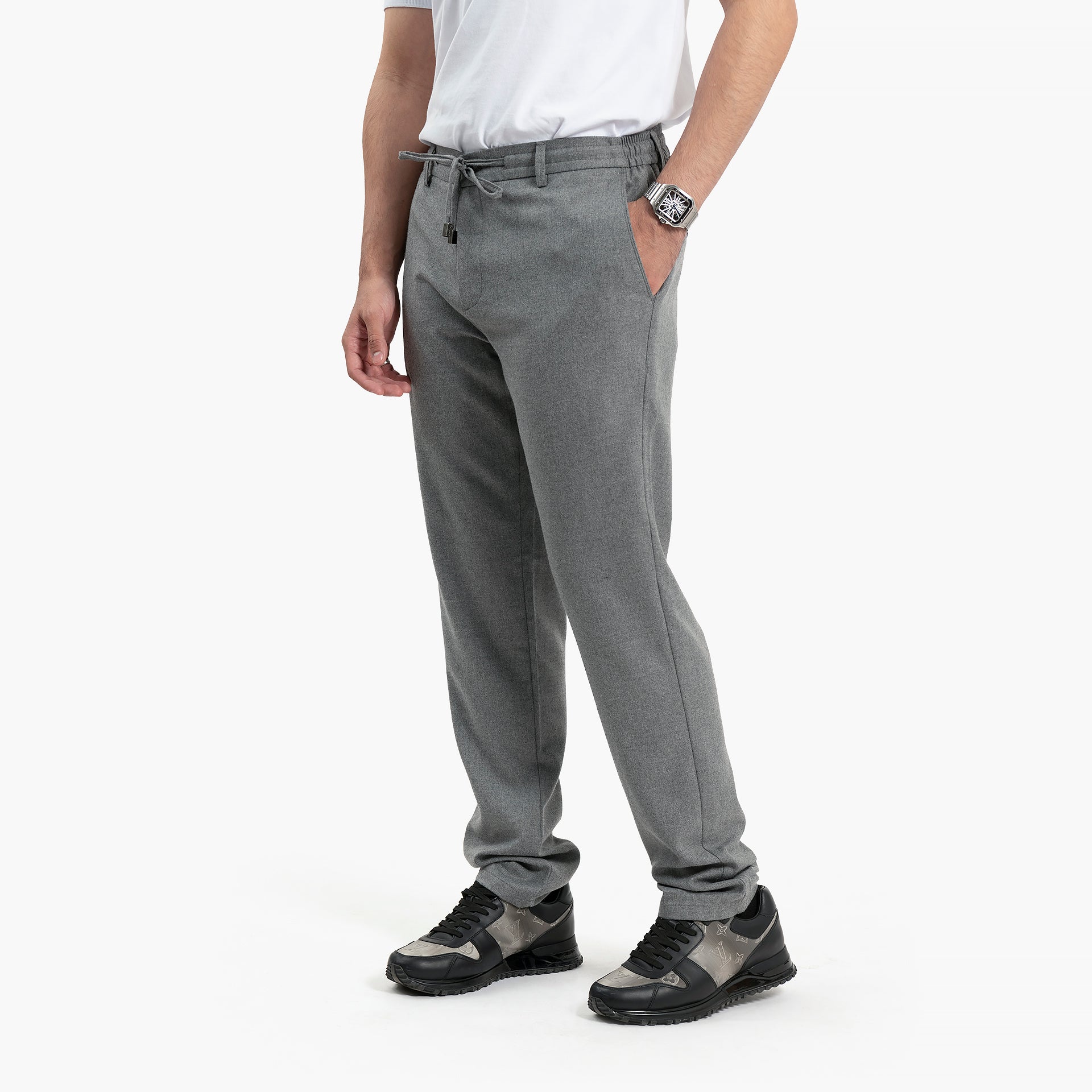 Men Gray Trousers by WECRE8