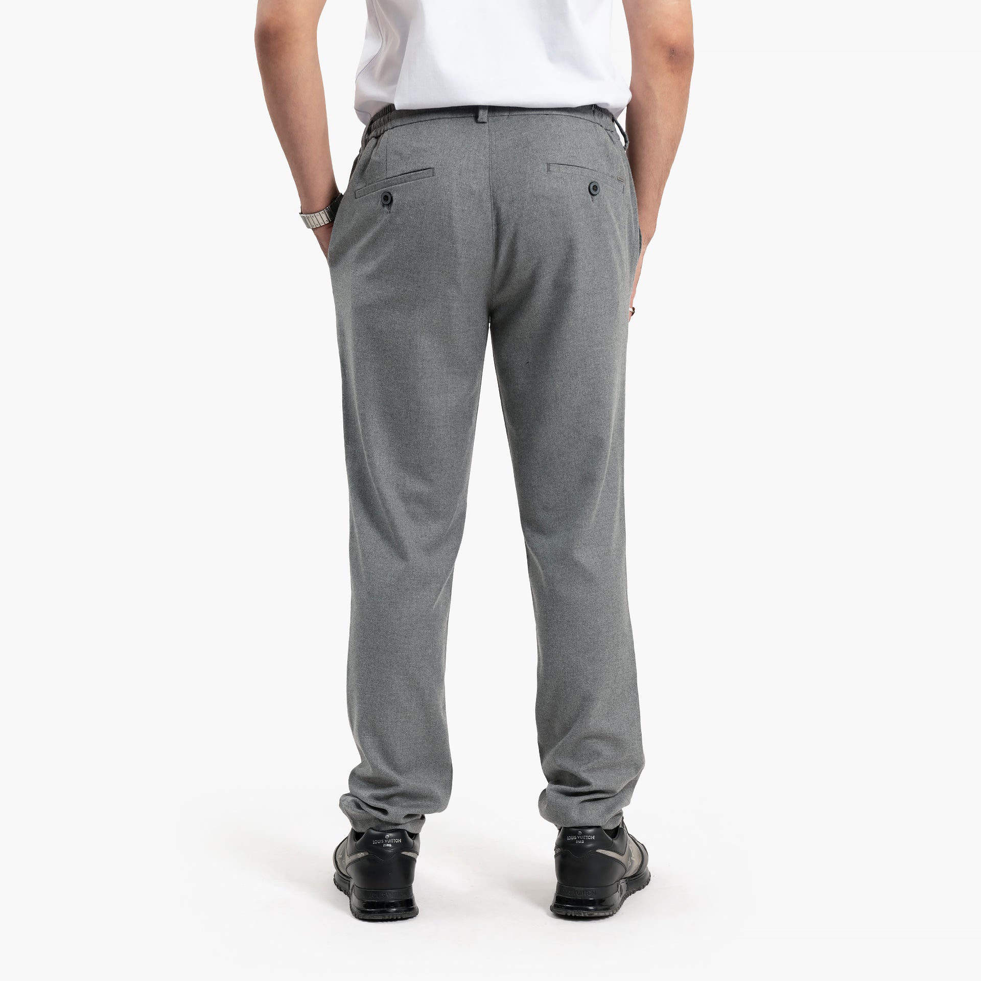 Men Gray Trousers by WECRE8