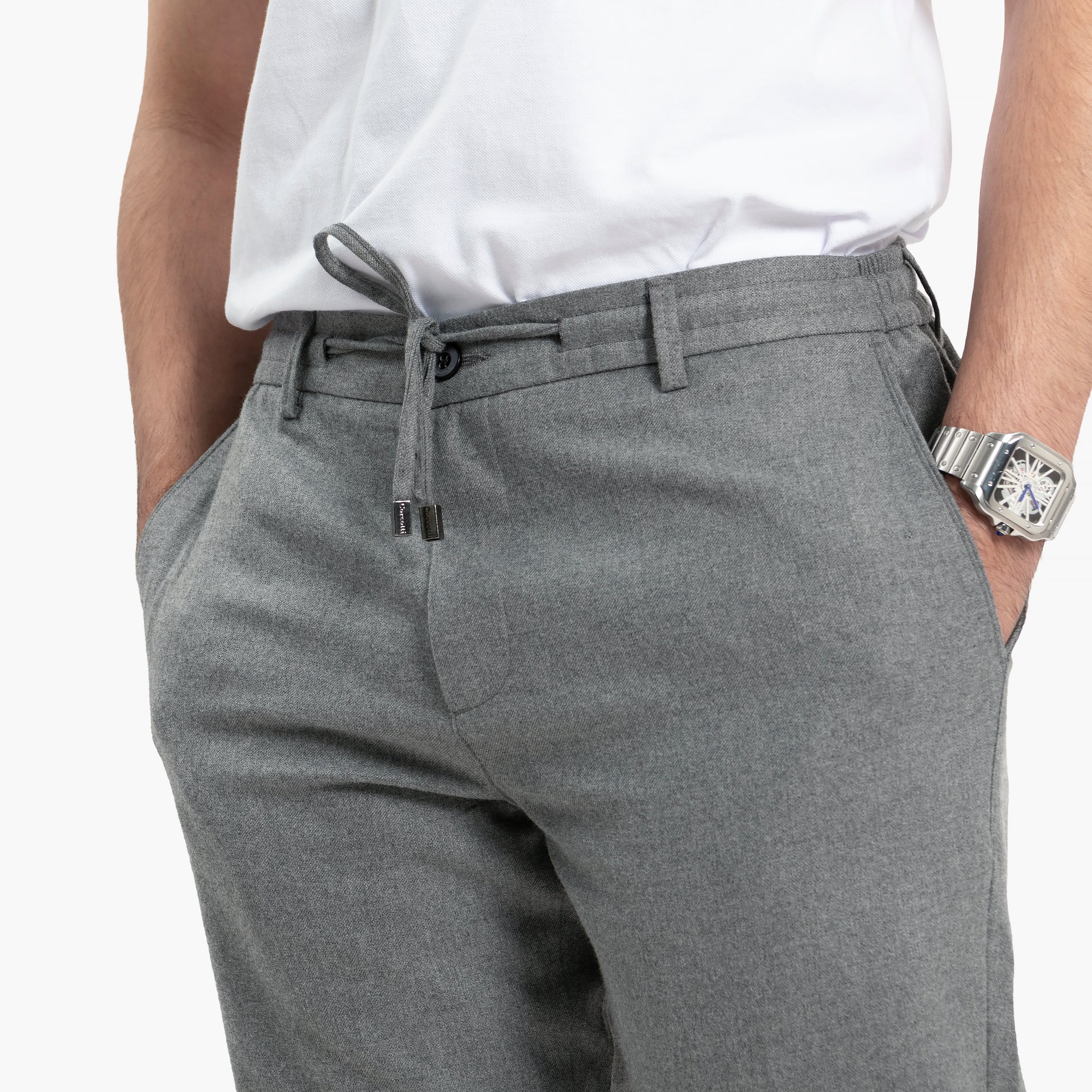 Men Gray Trousers by WECRE8