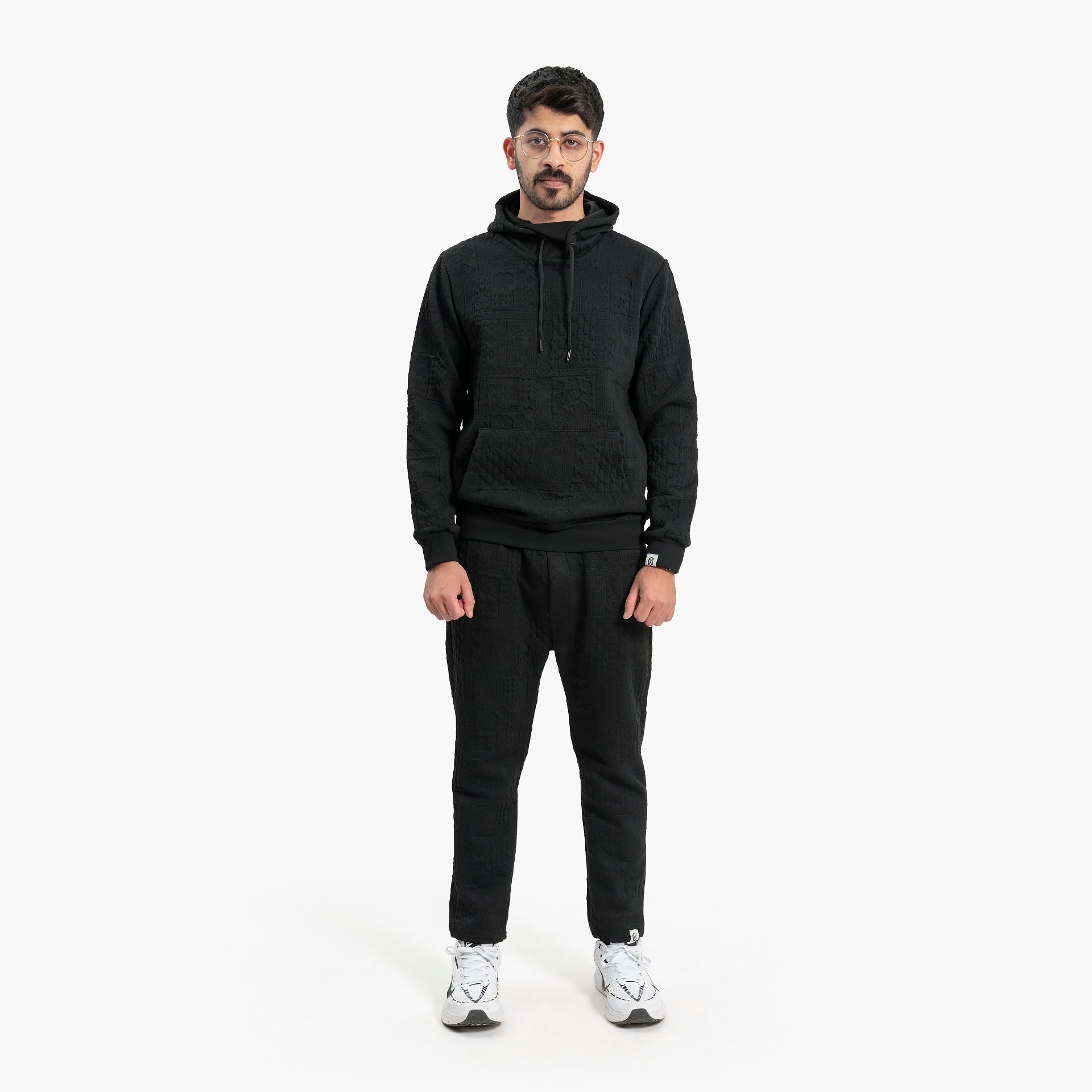 Men Black Hoodie and Pants Set by WECRE8