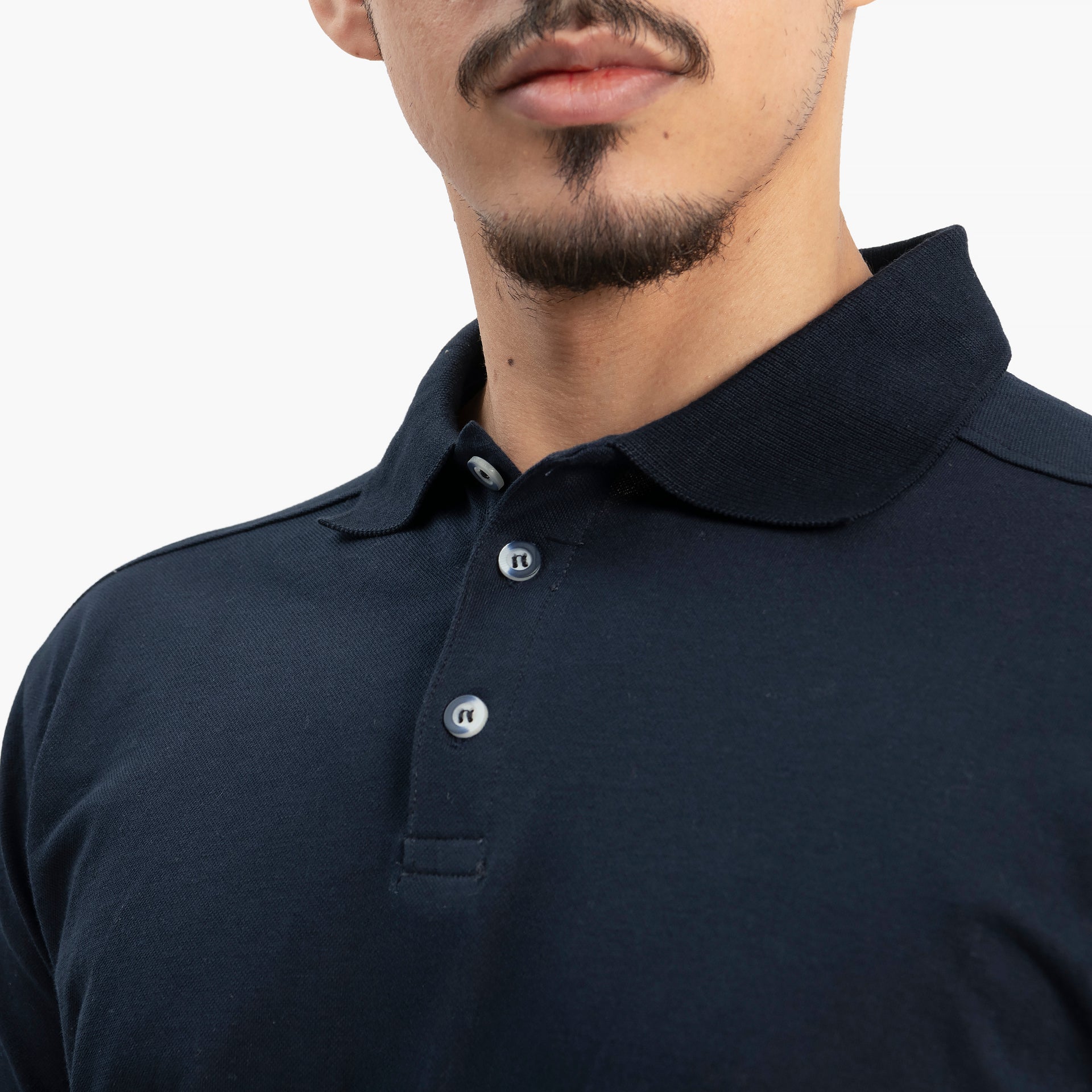 Men Navy Polo T-Shirt by WECRE8