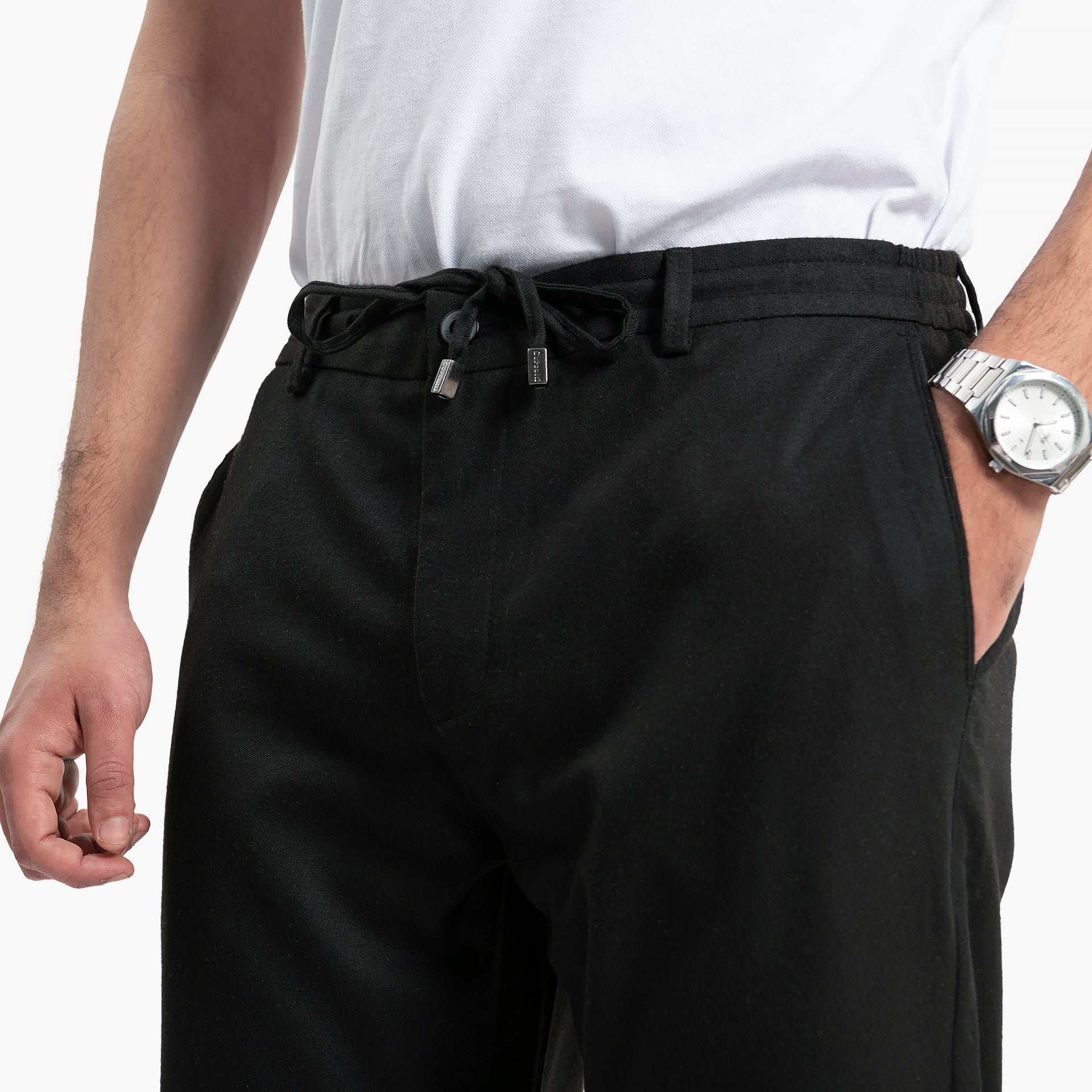 Men Black Trousers by WECRE8