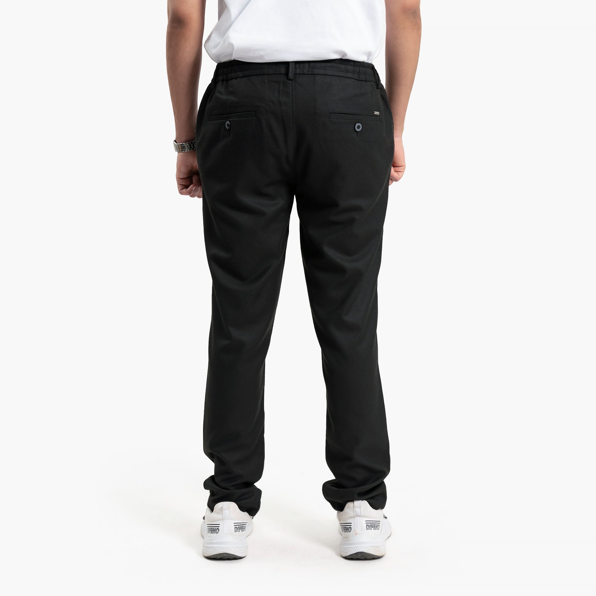 Men Black Trousers by WECRE8