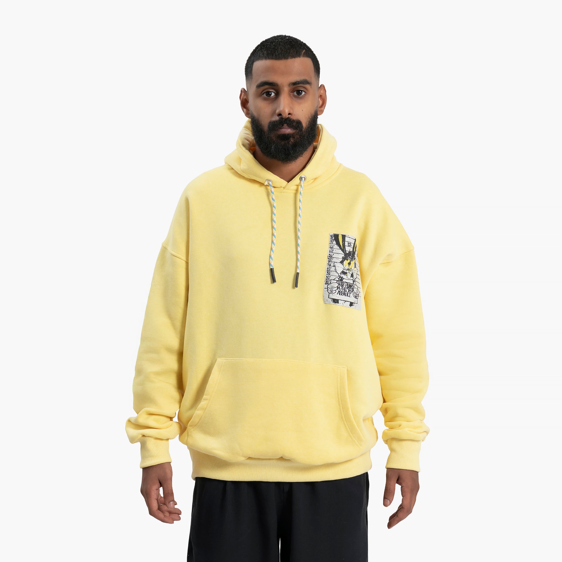 Men's Yellow Wanted Hoodie By WECRE8