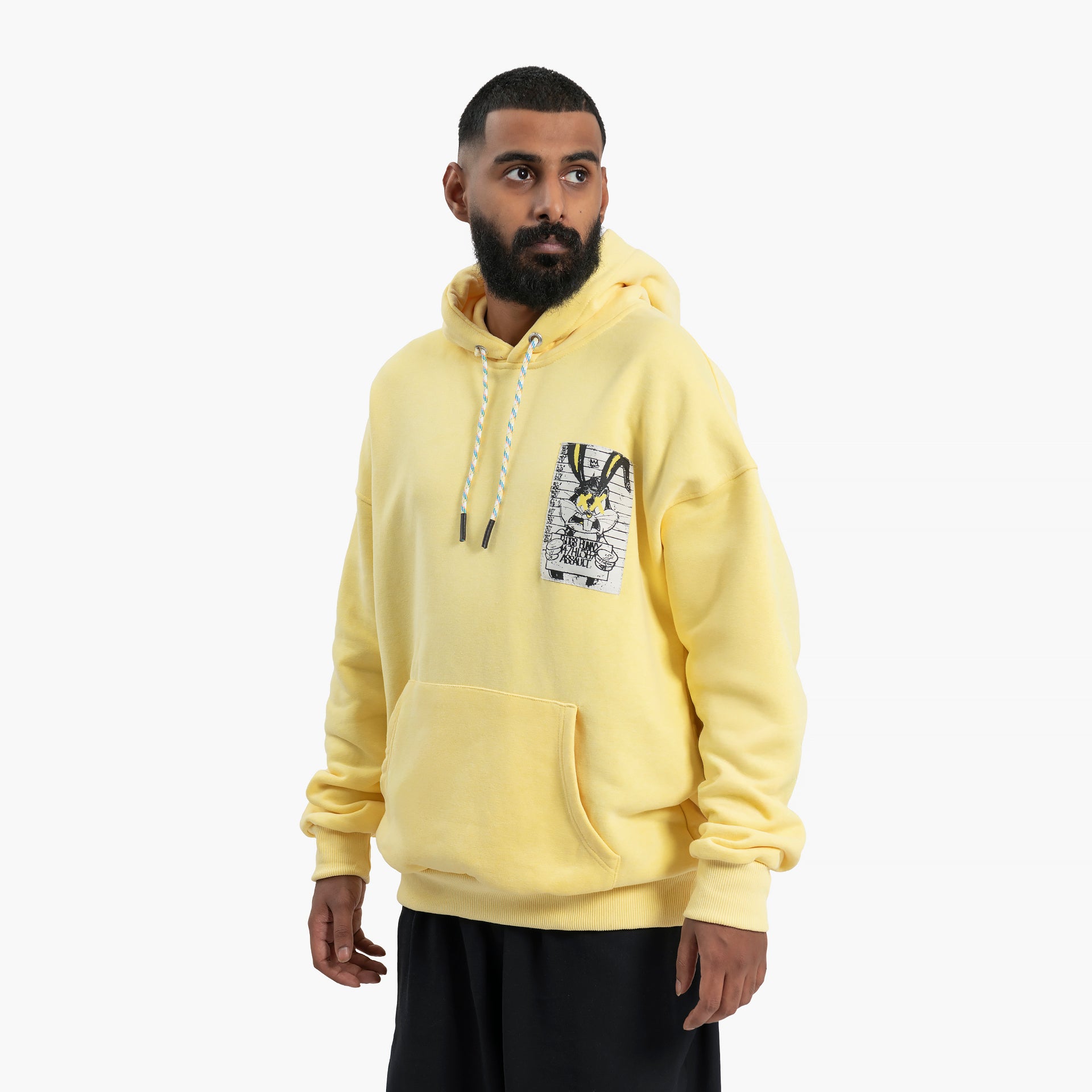 Men's Yellow Wanted Hoodie By WECRE8