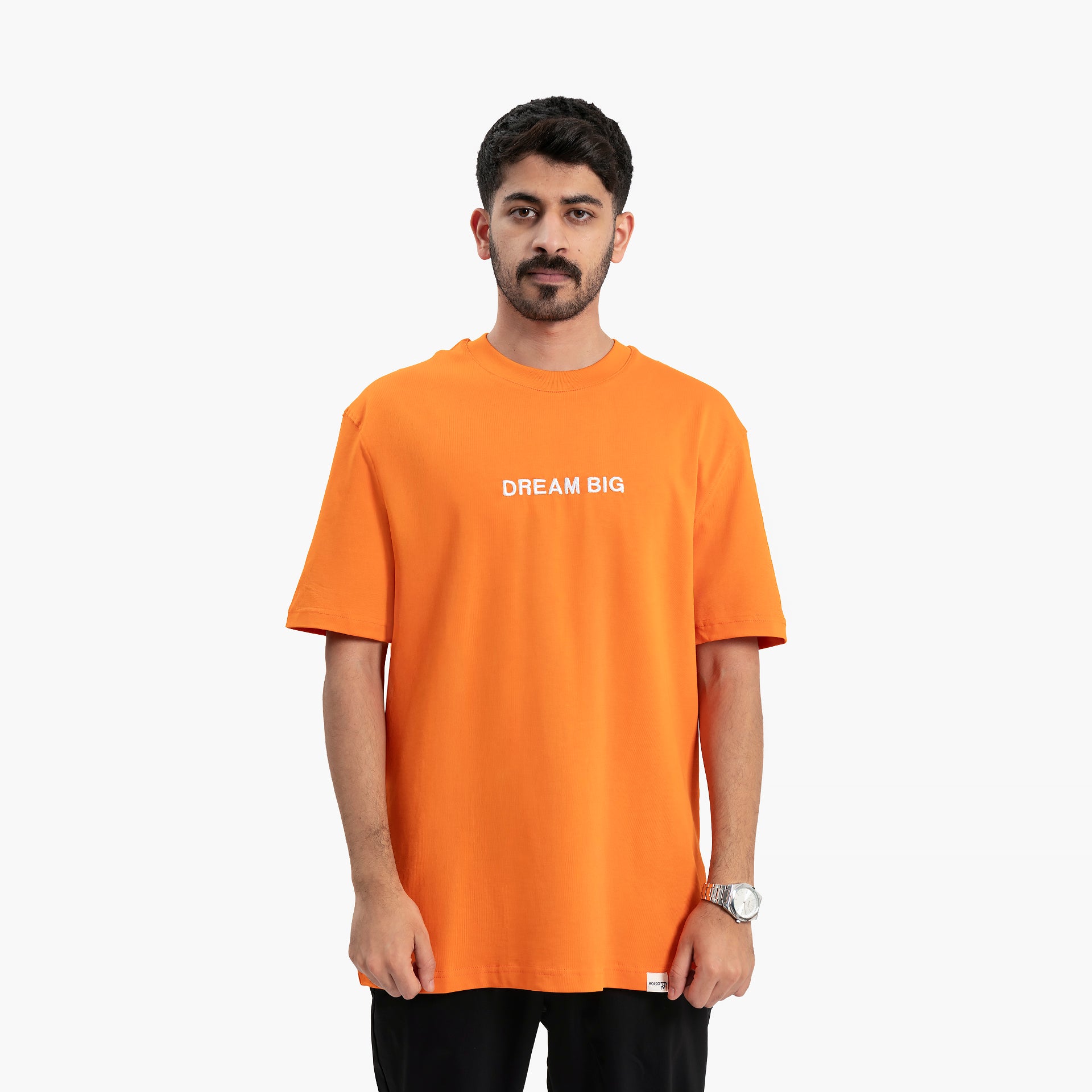 Men's Orange Dream Big T-shirt by WECRE8