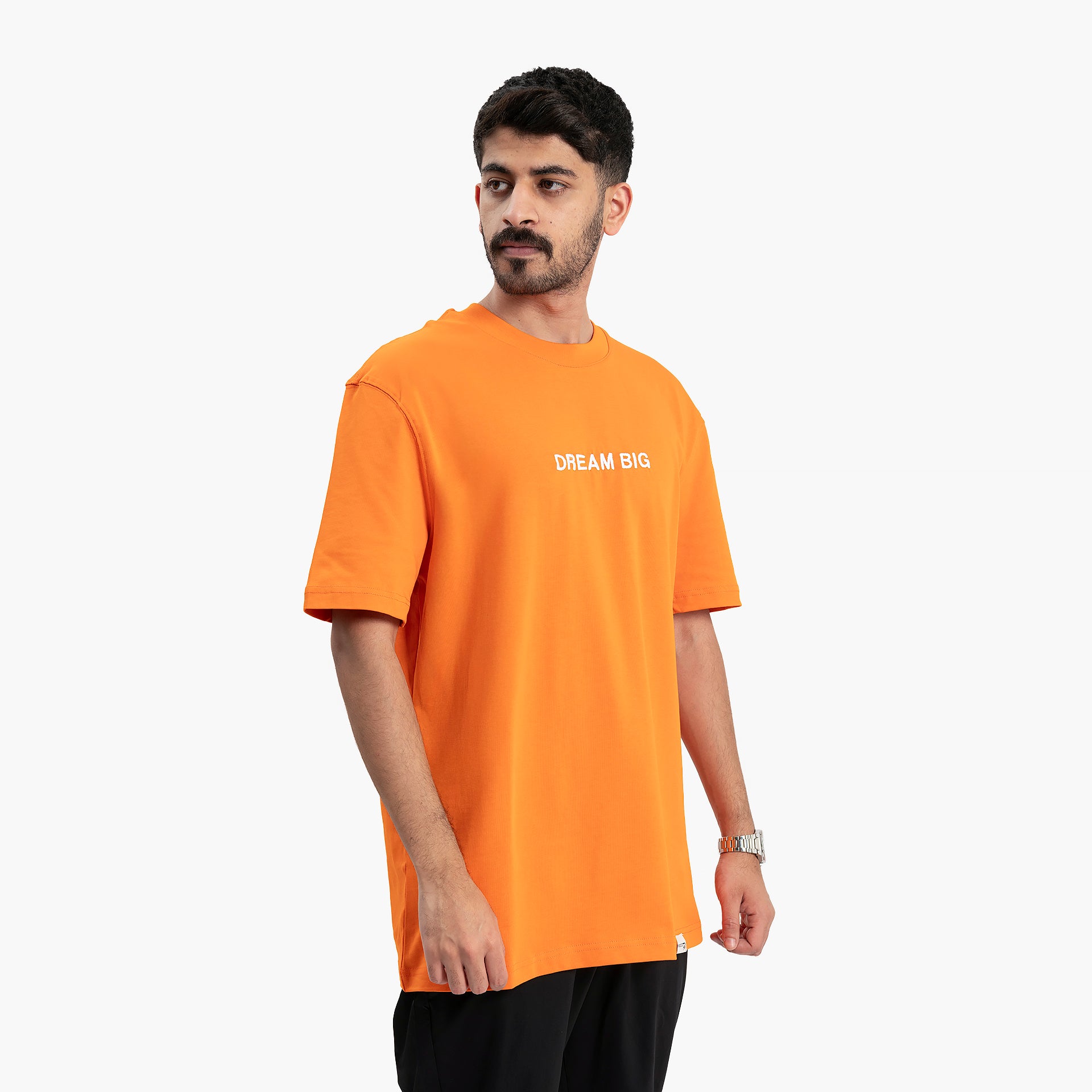 Men's Orange Dream Big T-shirt by WECRE8