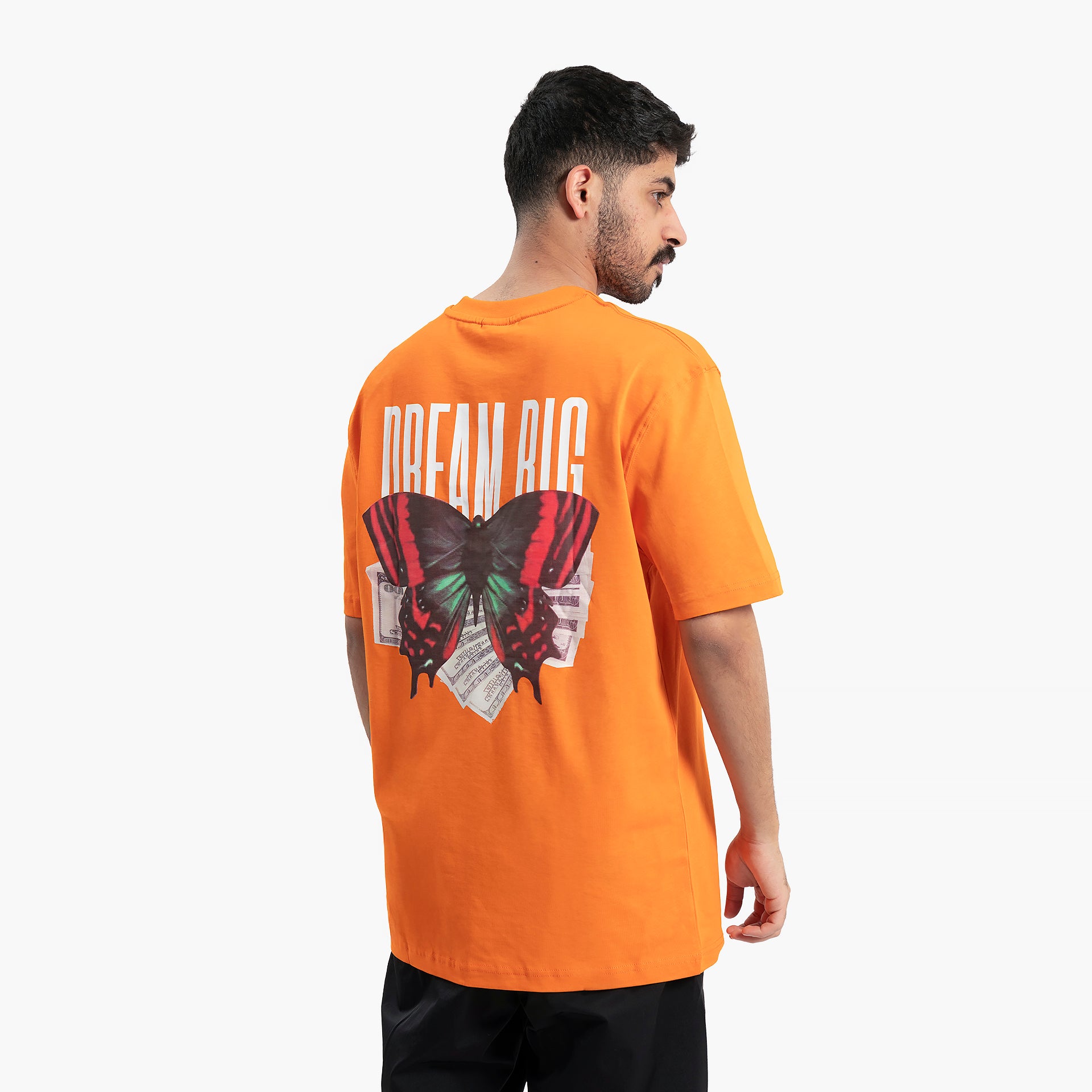 Men's Orange Dream Big T-shirt by WECRE8