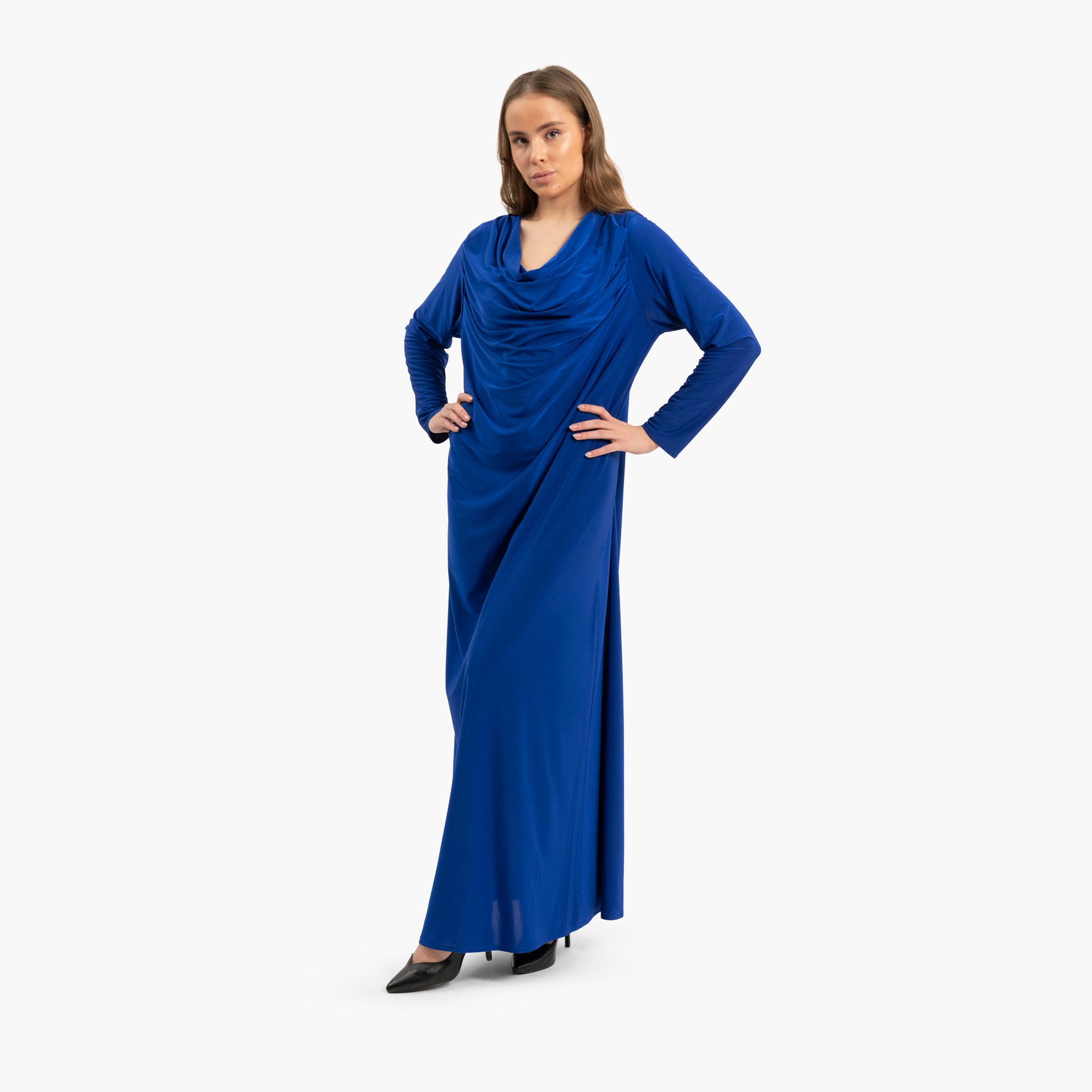 Women Draped Blue Dress By WECRE8