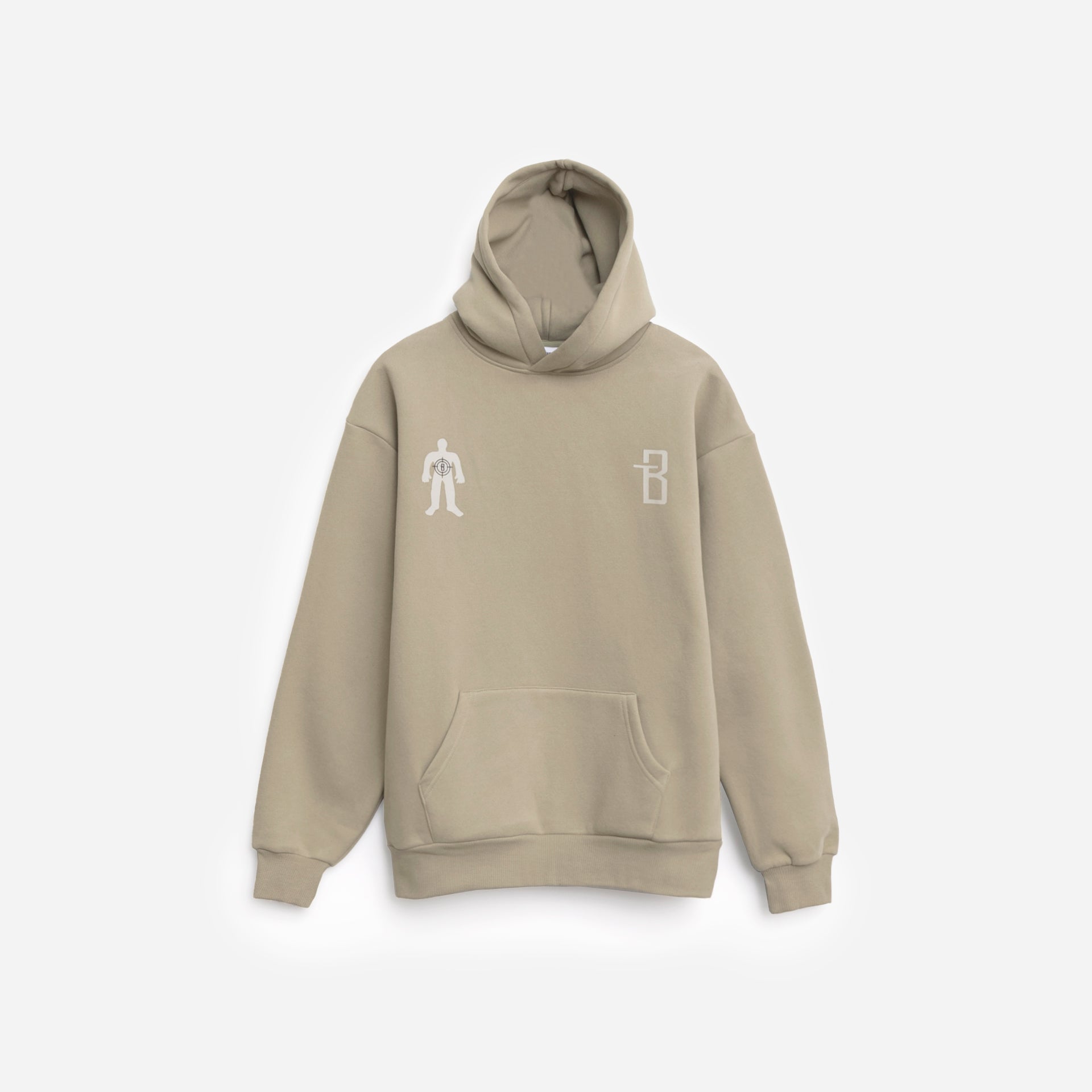 Khaki hoodie By Brandtionary