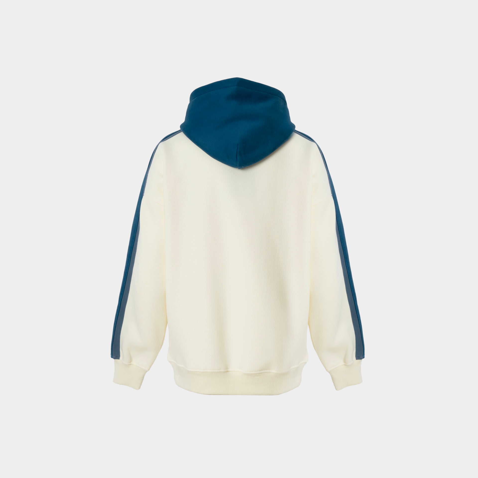 Blue & Beige Unisex Hoodie with Logo by Z Brand