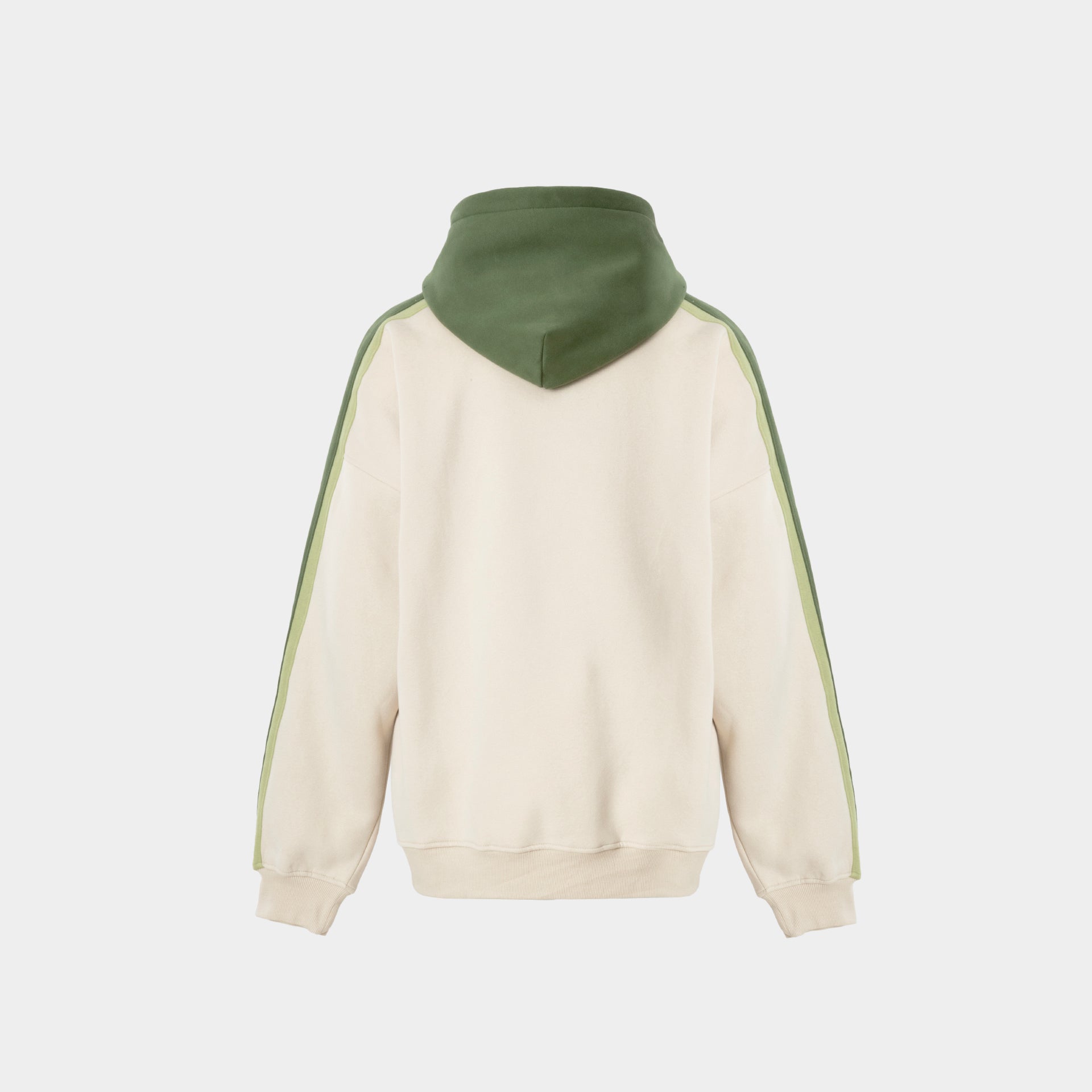 Green & Beige Unisex Hoodie with Logo by Z Brand