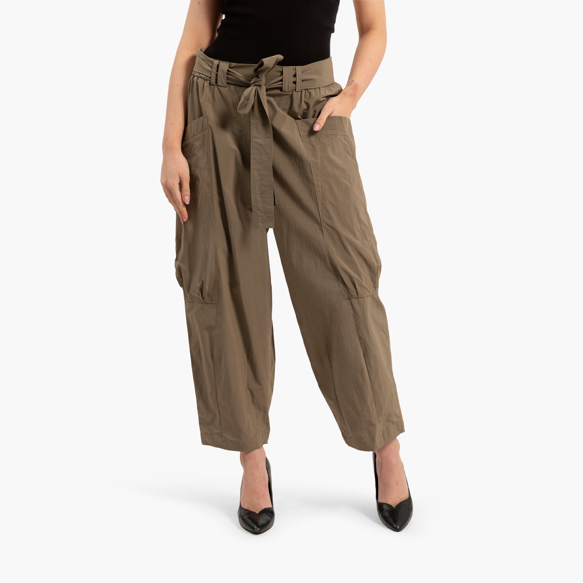 Women Cargo Beige Pants By WECRE8