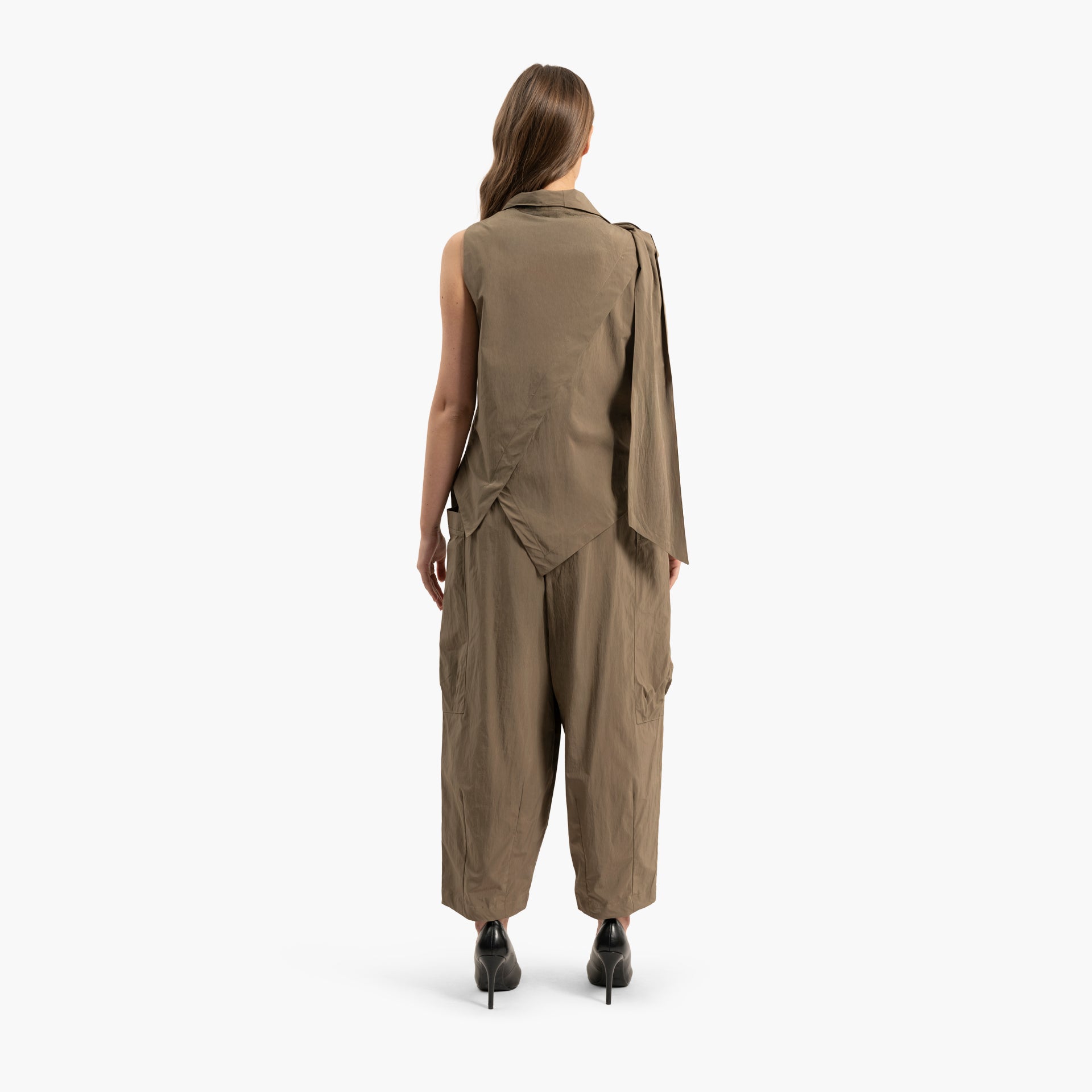 Women's Cargo Beige Pants By WECRE8