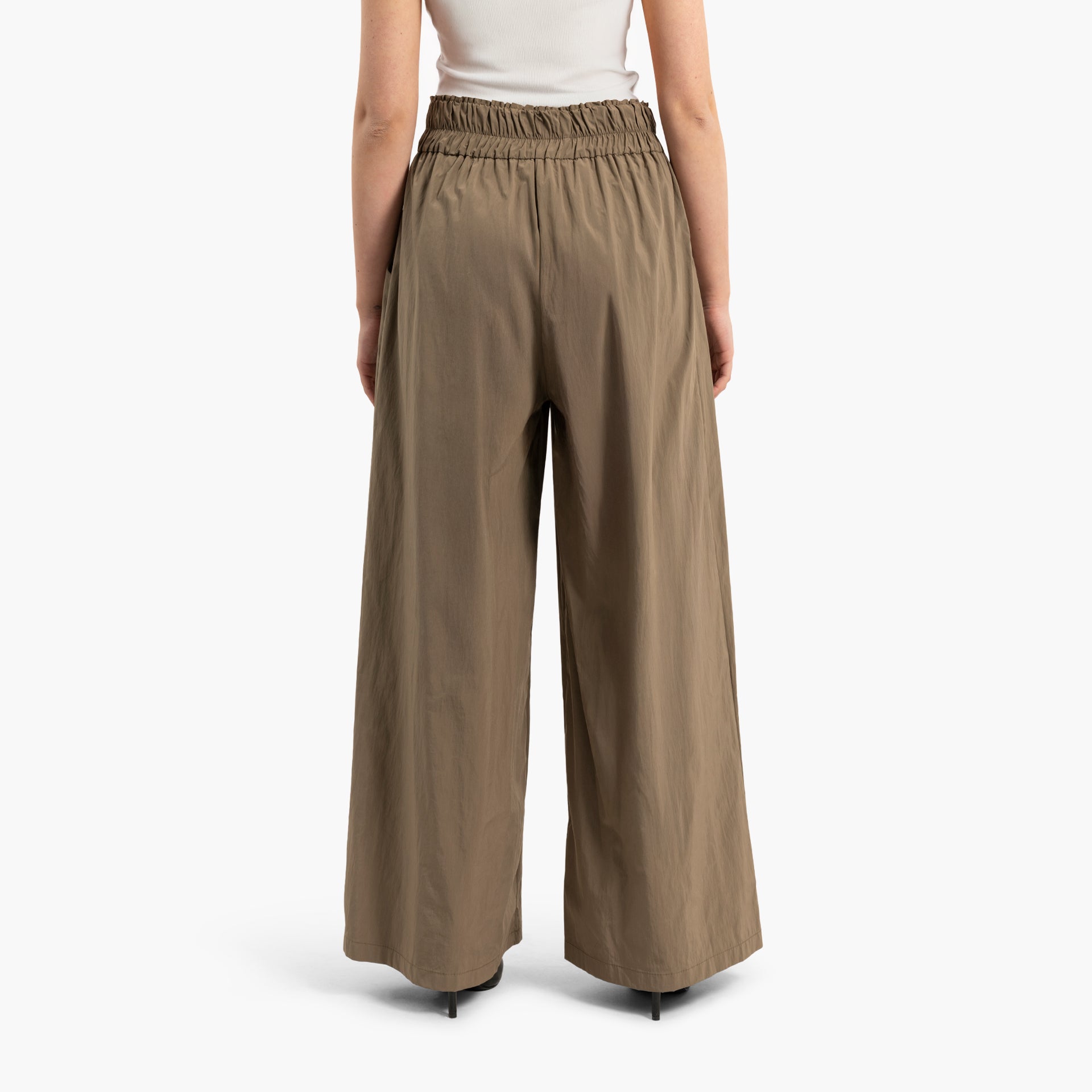 Women's Pleated Brown Trousers By WECRE8