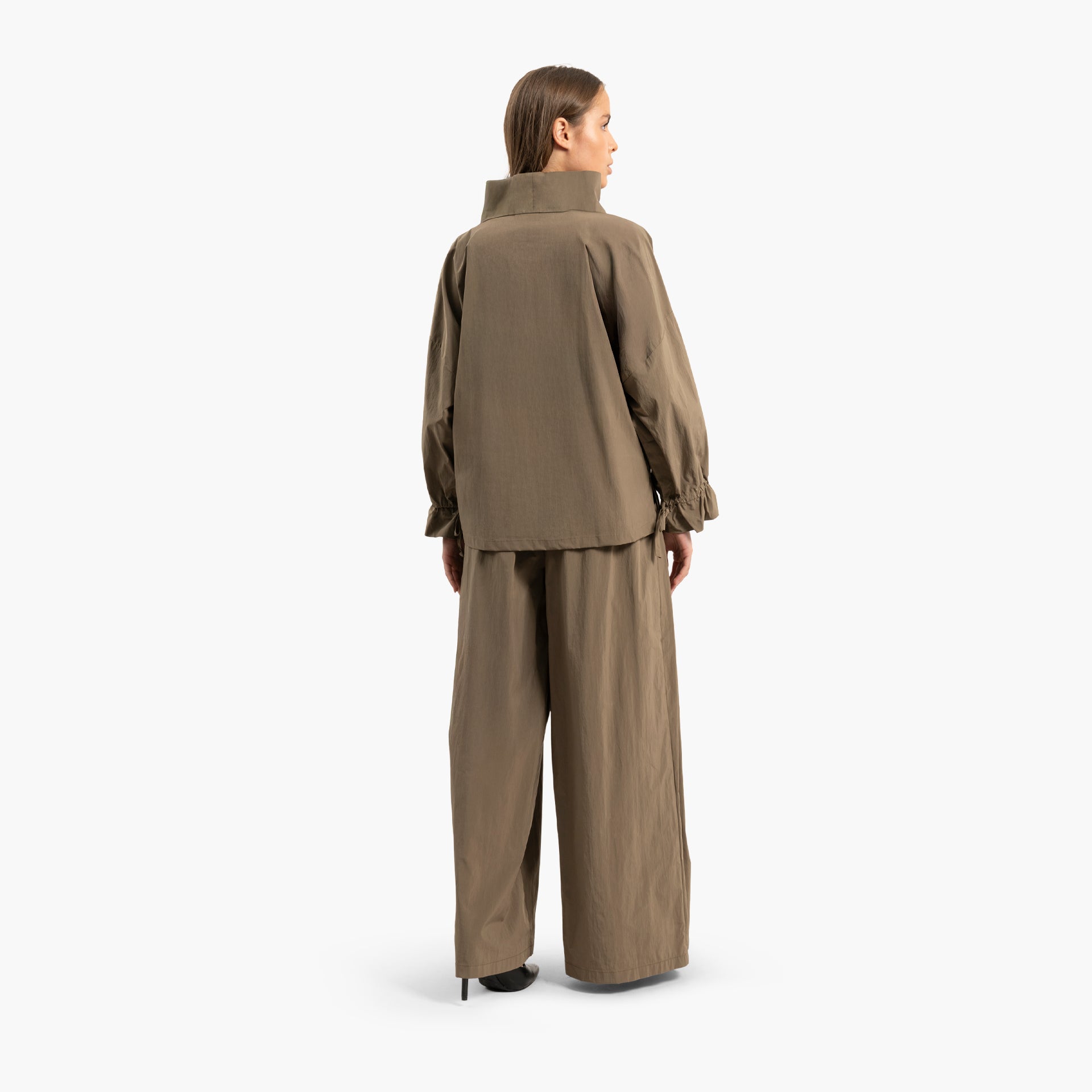 Women's Pleated Brown Trousers By WECRE8