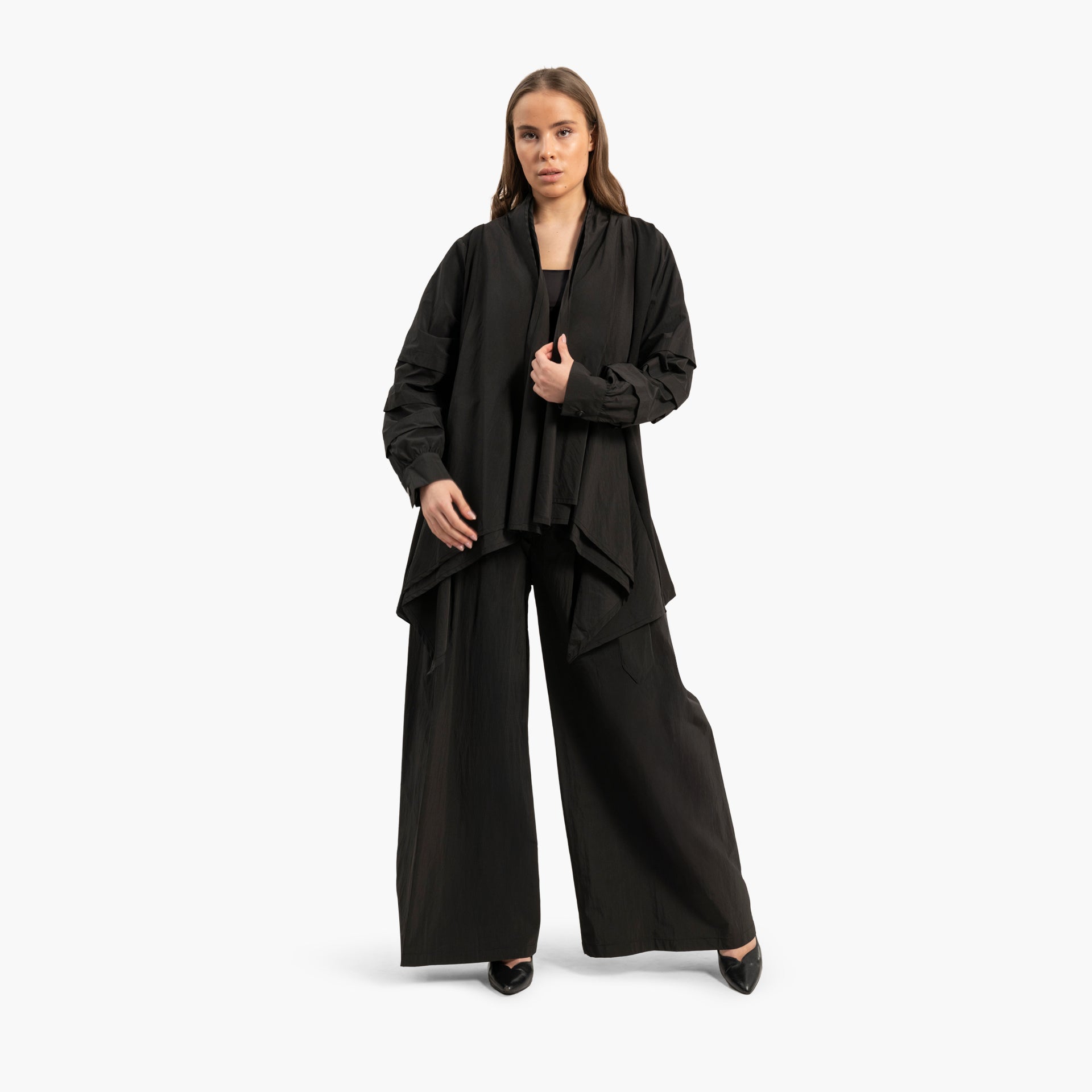 Women's Pleated Black Jacket By WECRE8