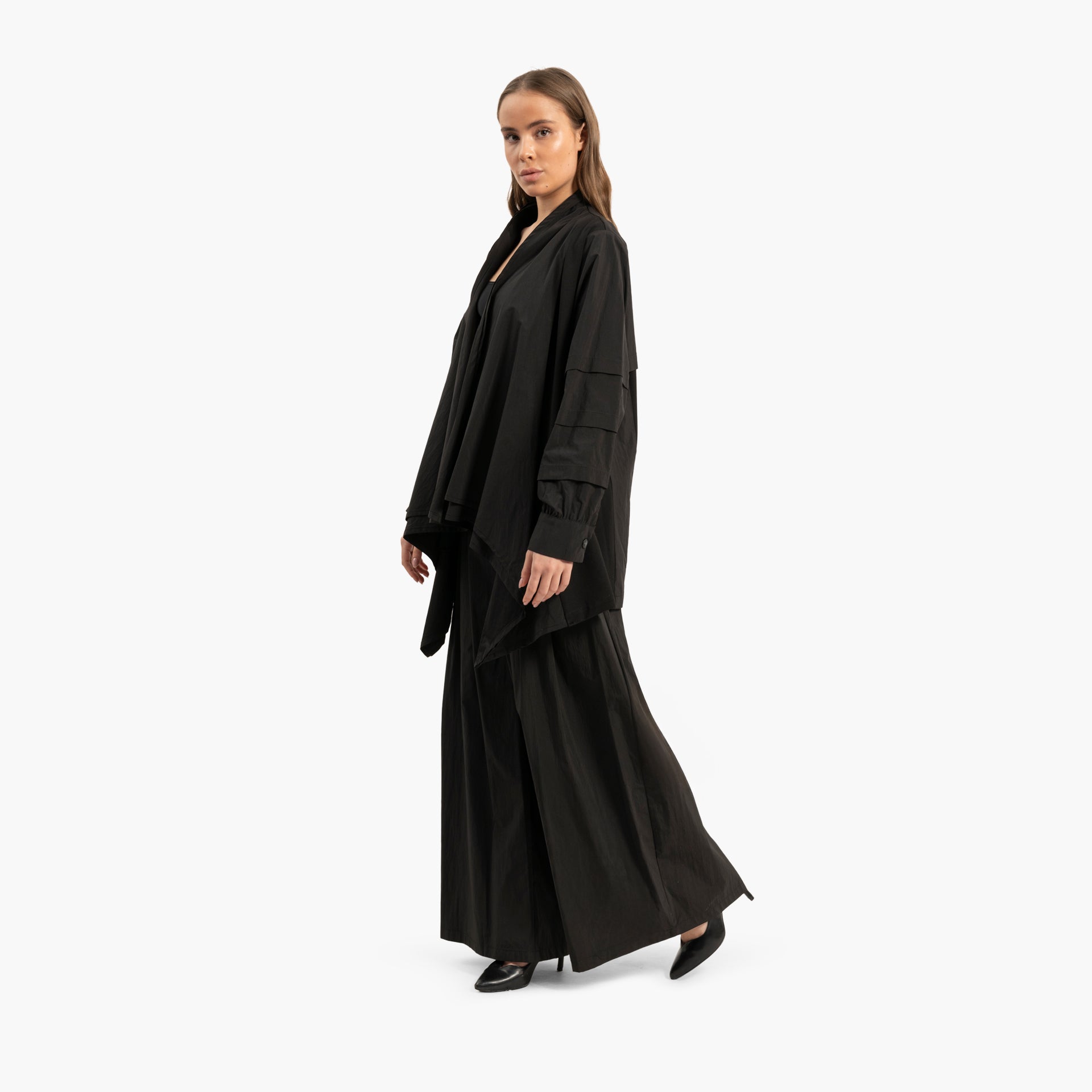 Women's Pleated Black Jacket By WECRE8